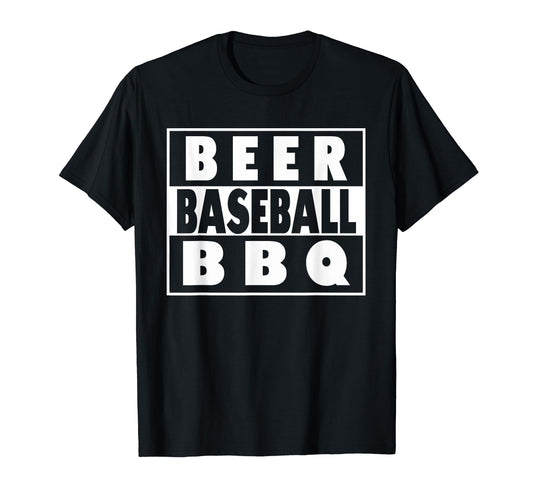 Beer Baseball Bbq Straight Outta T-Shirt - Casual Everyday Wear Unisex - T-Shirt, Sweatshirt, Hoodie