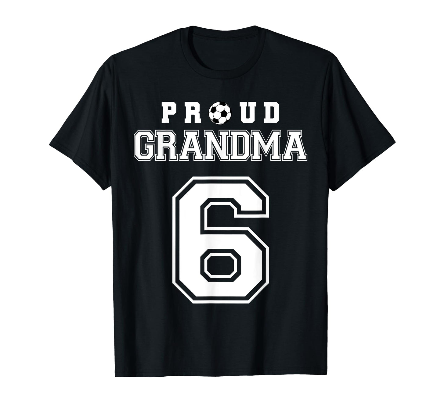 Number 6 Custom Proud Soccer Futbol T-Shirt - Minimalist Print for Adults - T-Shirt, Sweatshirt, Hoodie