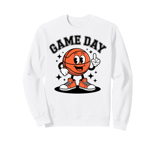 Basketball Player Fan Dad Game Day Sweatshirt - Novelty Apparel Men Women - T-Shirt, Sweatshirt, Hoodie