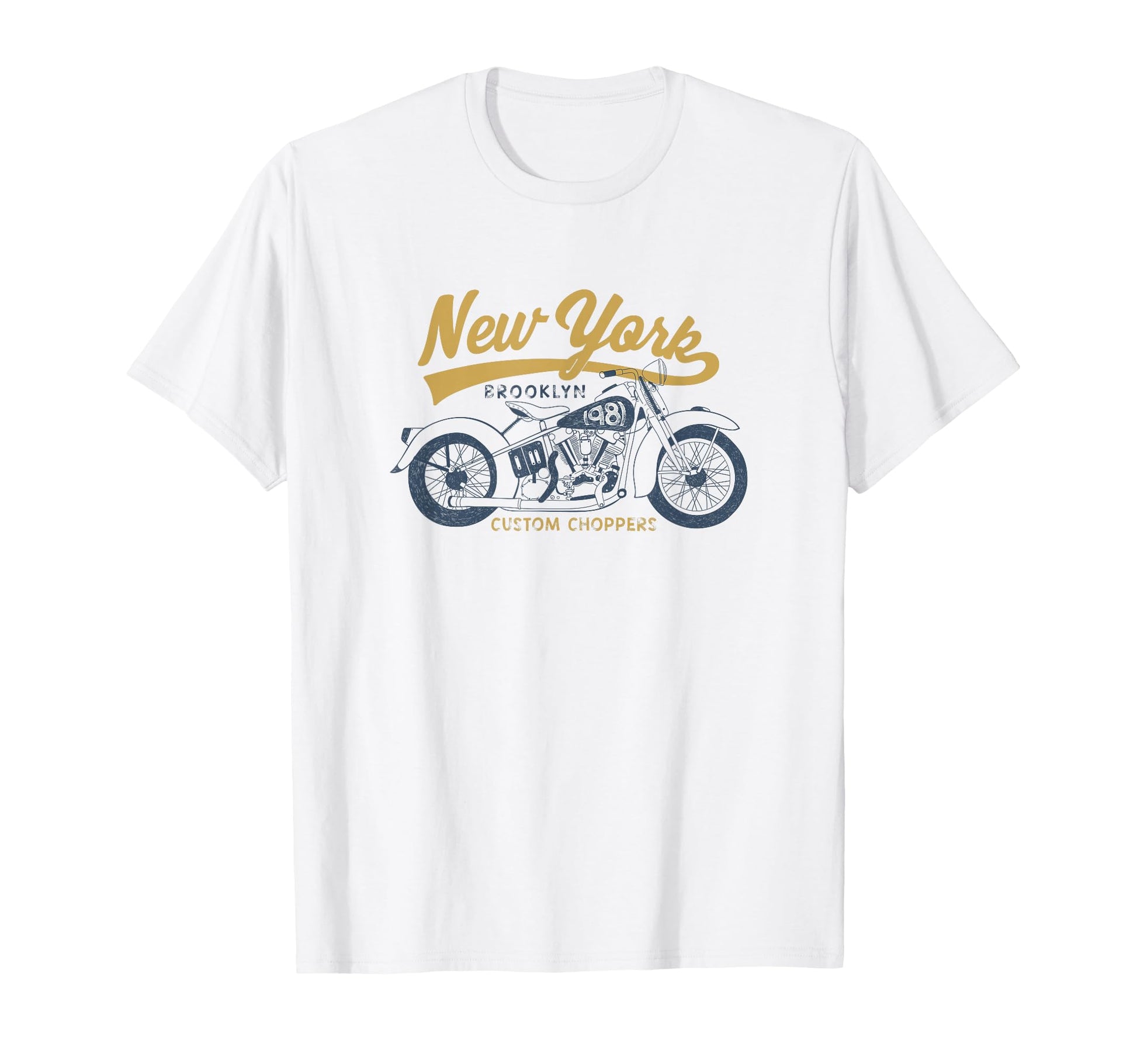 Motorcycle Brooklyn New York Chopper T-Shirt - Novelty Apparel Men Women - T-Shirt, Sweatshirt, Hoodie