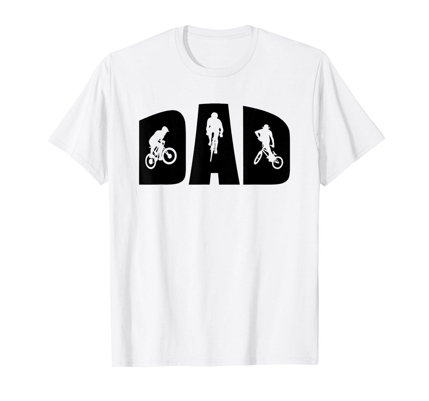 Cycling Dad Mountain Bike Biker Bmx T-Shirt - Custom Art Print for Adults - T-Shirt, Sweatshirt, Hoodie