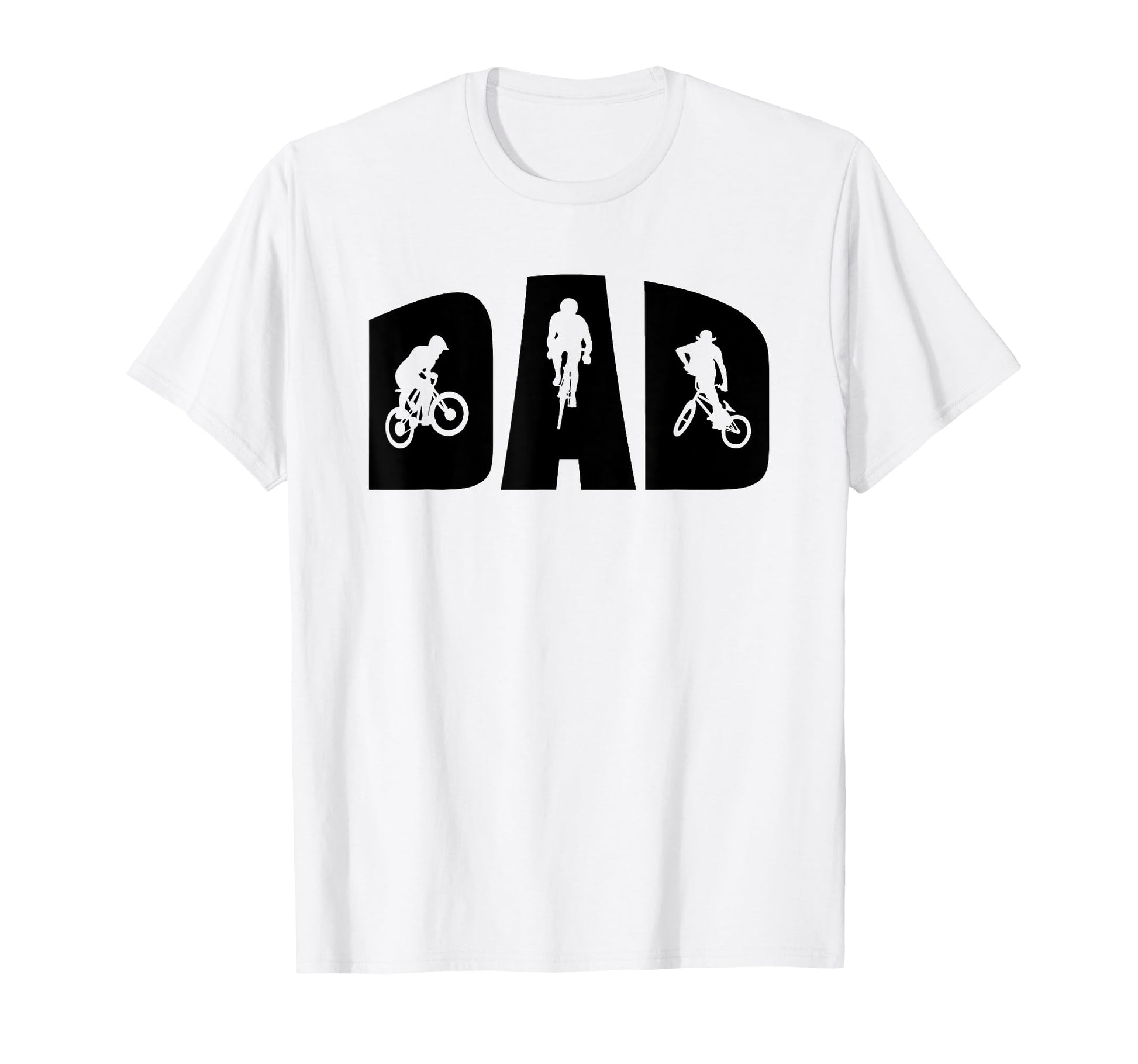 Cycling Dad Mountain Bike Biker Bmx T-Shirt - Custom Art Print for Adults - T-Shirt, Sweatshirt, Hoodie