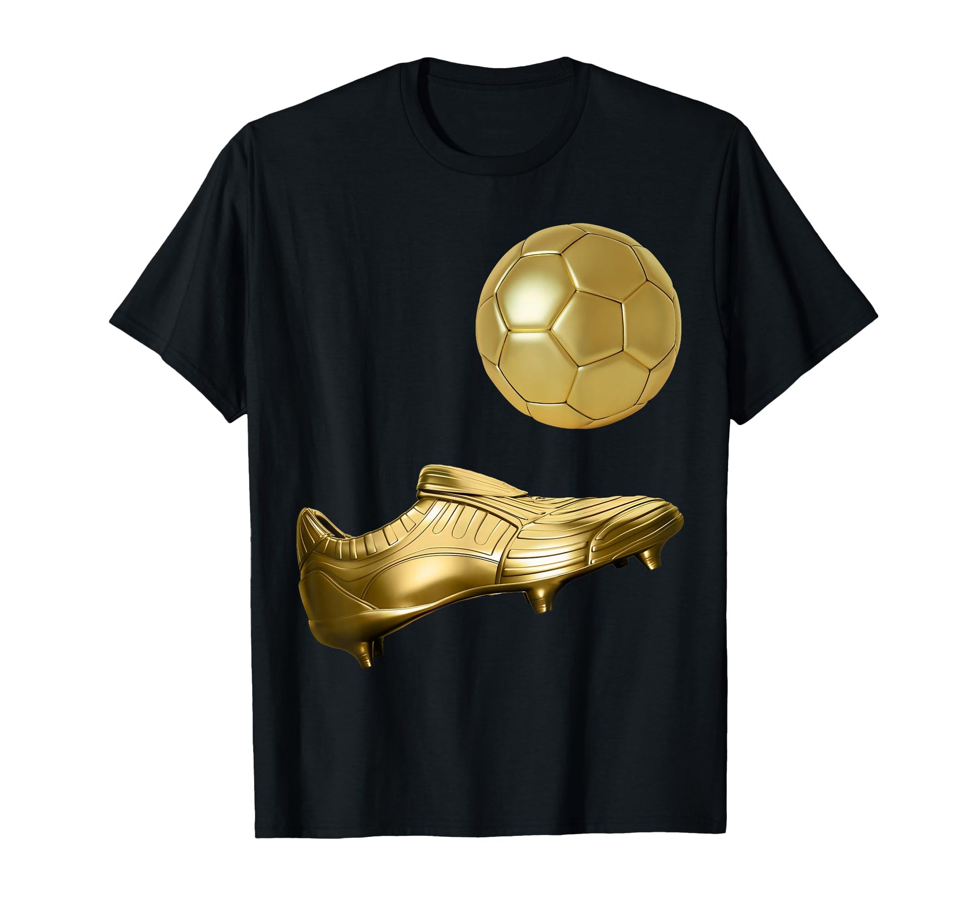 Golden Soccer Ball Golden Boot Soccer T-Shirt - Trendy Graphic for Adults - T-Shirt, Sweatshirt, Hoodie