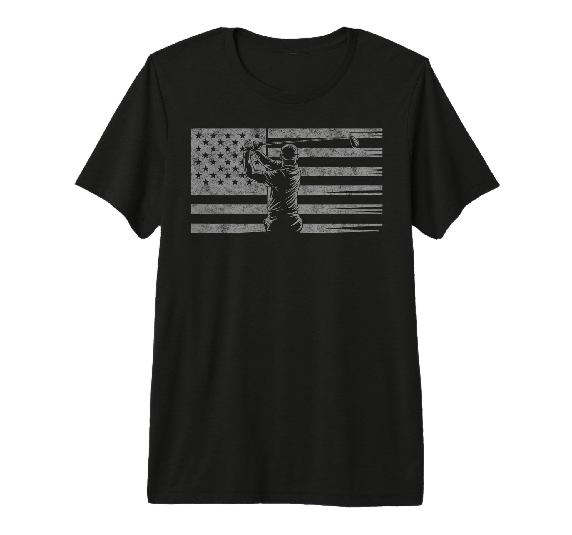 Us Flag Golf Golfer Golfing Dad Retirement T-Shirt - Unique Graphic Unisex - T-Shirt, Sweatshirt, Hoodie
