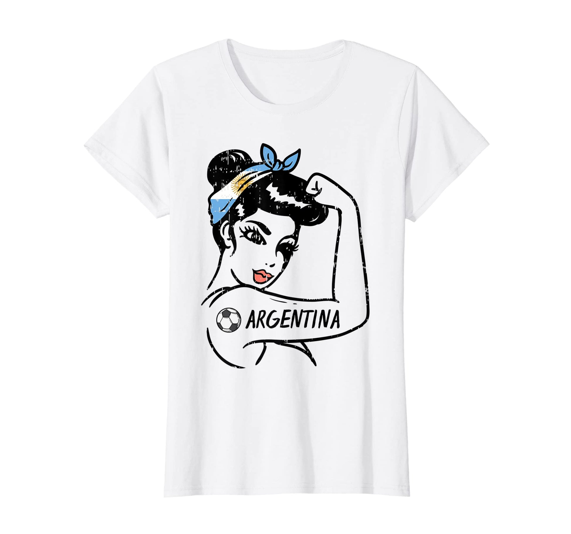 Womens Unbreakable Argentina Flag T-Shirt - Casual Everyday Wear Unisex - T-Shirt, Sweatshirt, Hoodie