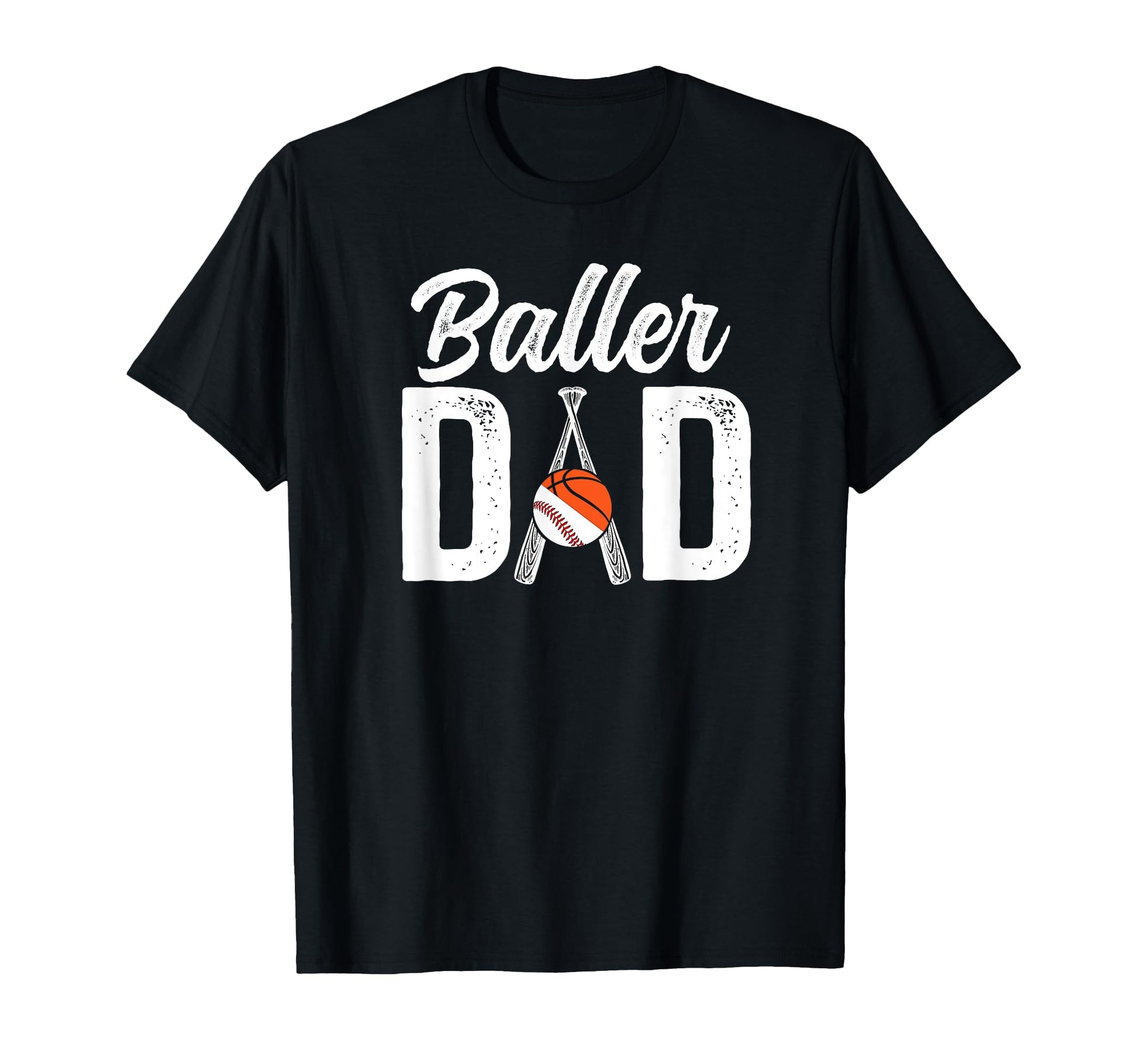 Baller Dad Proud Baseball T-Shirt - Fun Novelty Design for Adults - T-Shirt, Sweatshirt, Hoodie