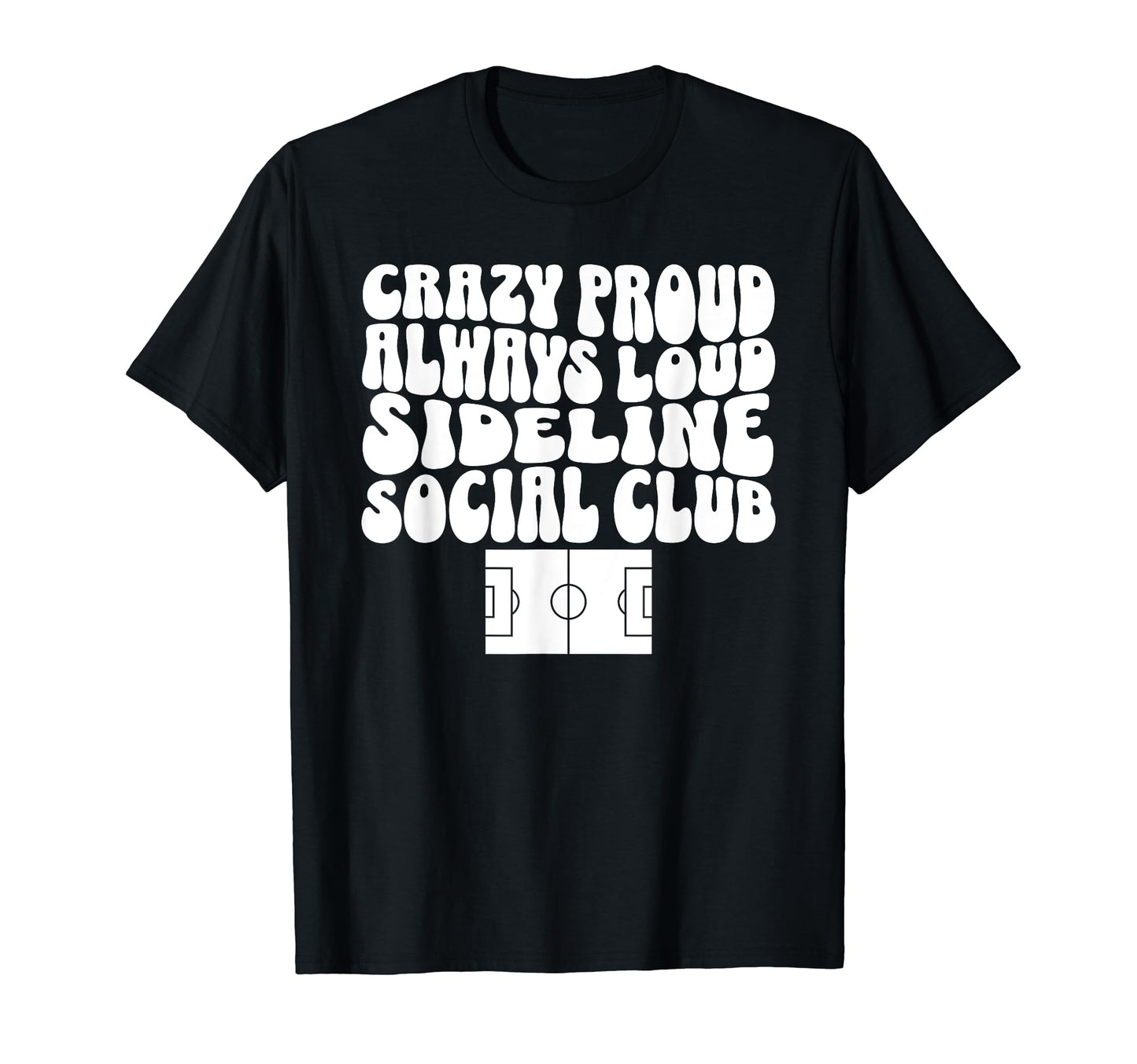 Sideline Social Club Soccer Field T-Shirt - Unique Graphic Men Women - T-Shirt, Sweatshirt, Hoodie