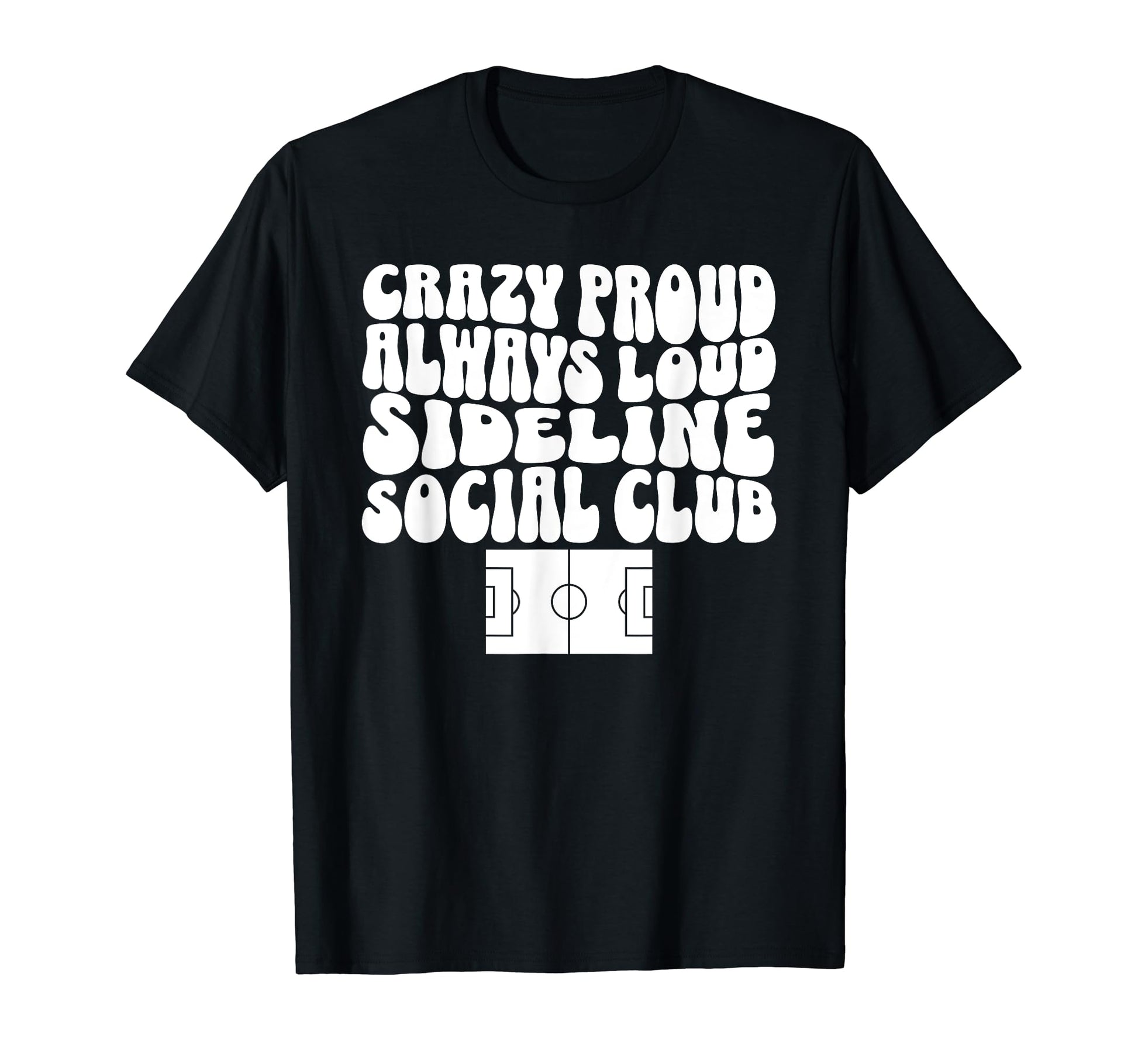 Sideline Social Club Soccer Field T-Shirt - Unique Graphic Men Women - T-Shirt, Sweatshirt, Hoodie