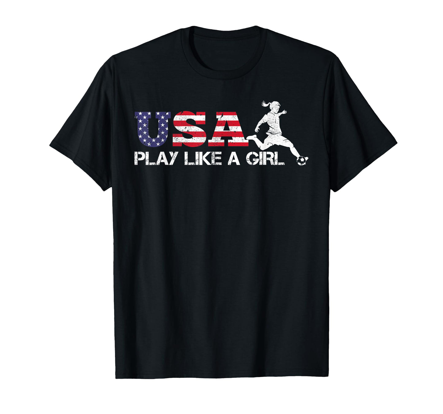Usa Play Like Usa Soccer Flag 4Th T-Shirt - Novelty Apparel for Adults - T-Shirt, Sweatshirt, Hoodie