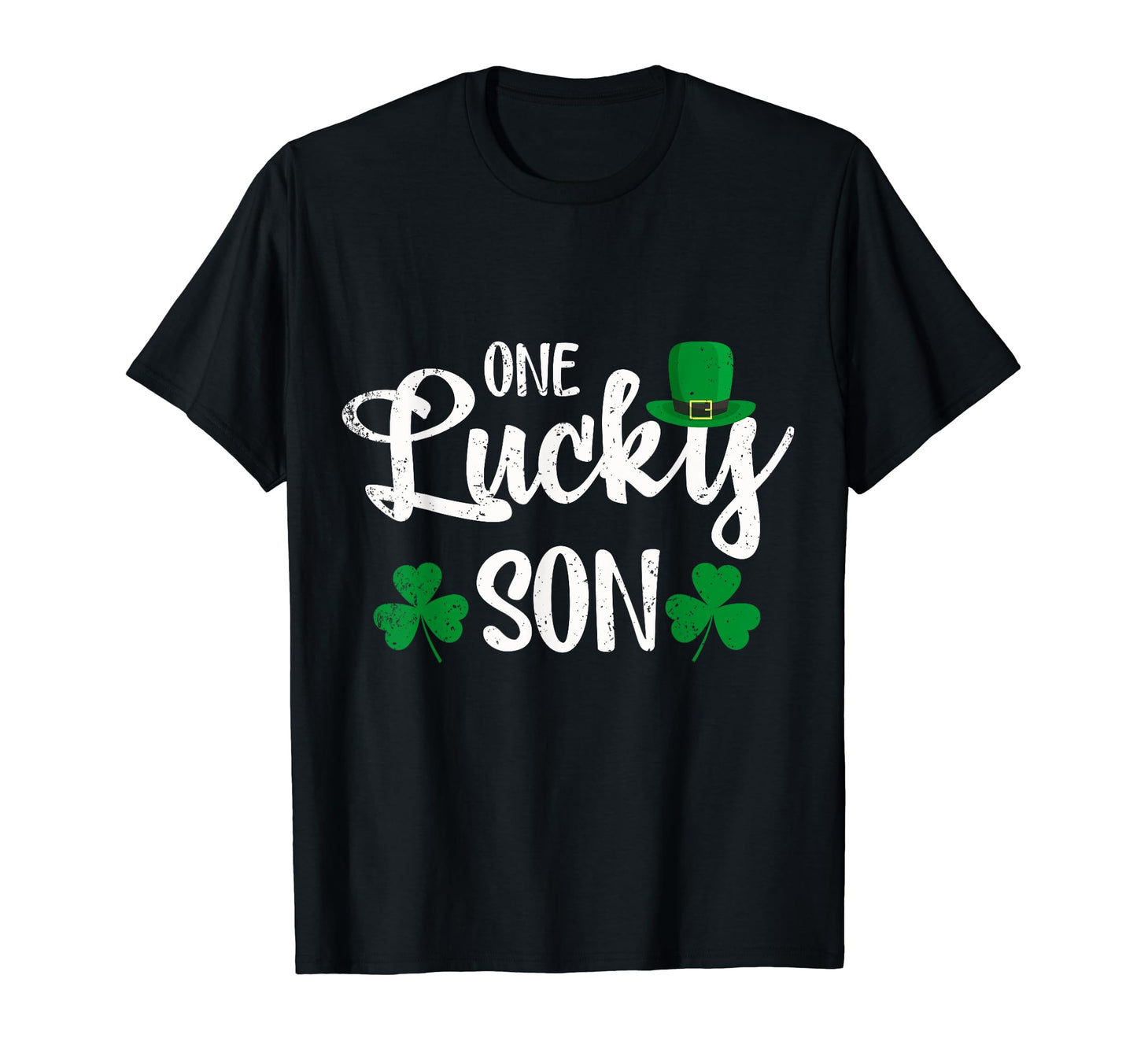 One Lucky Son Leprechaun Hat St Patricks Day T-Shirt - Graphic Print Unisex - T-Shirt, Sweatshirt, Hoodie