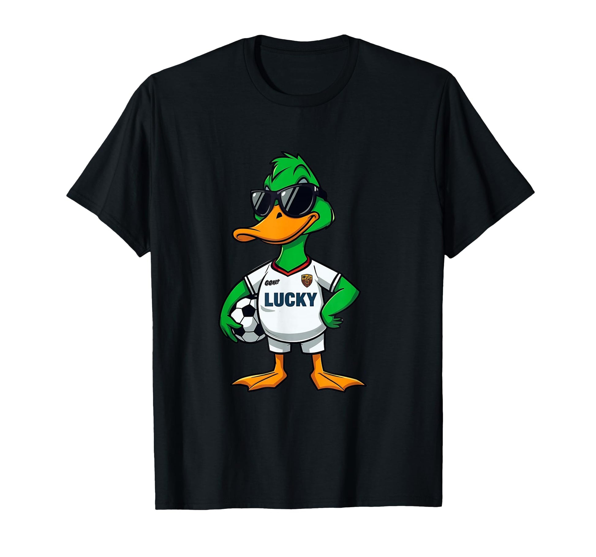 Lucky Duck Soccer T-Shirt - Unique Graphic Unisex - T-Shirt, Sweatshirt, Hoodie