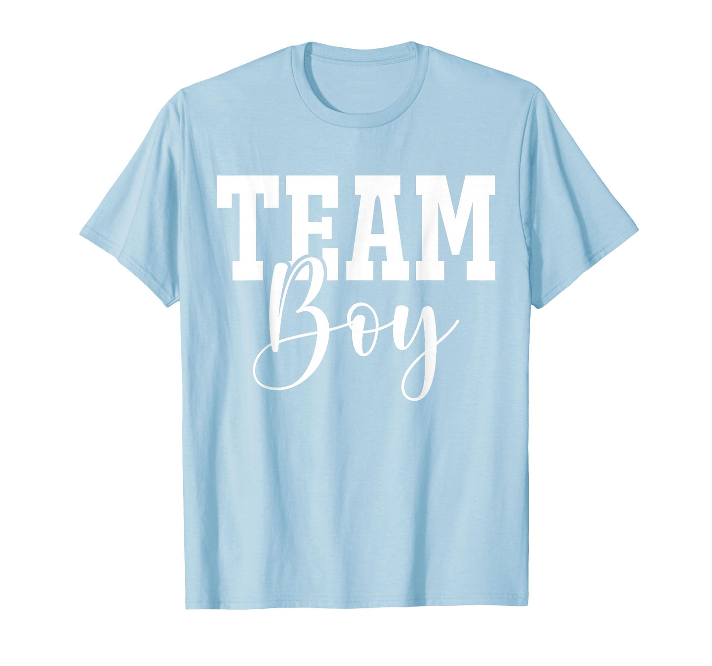 Team Team Blue Gender Reveal Party T-Shirt - Minimalist Print Men Women - T-Shirt, Sweatshirt, Hoodie
