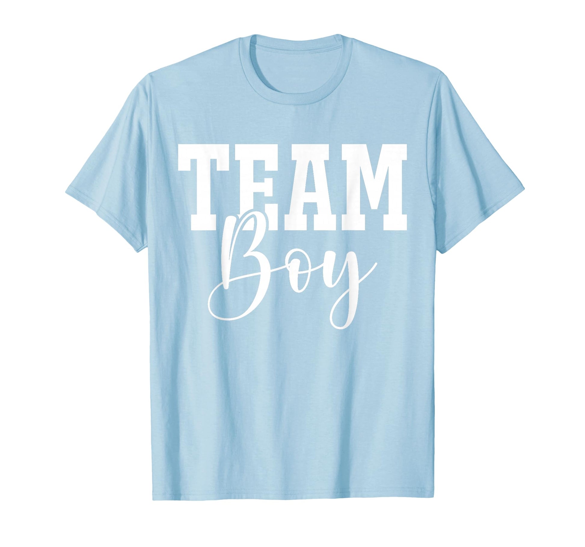 Team Team Blue Gender Reveal Party T-Shirt - Minimalist Print Men Women - T-Shirt, Sweatshirt, Hoodie