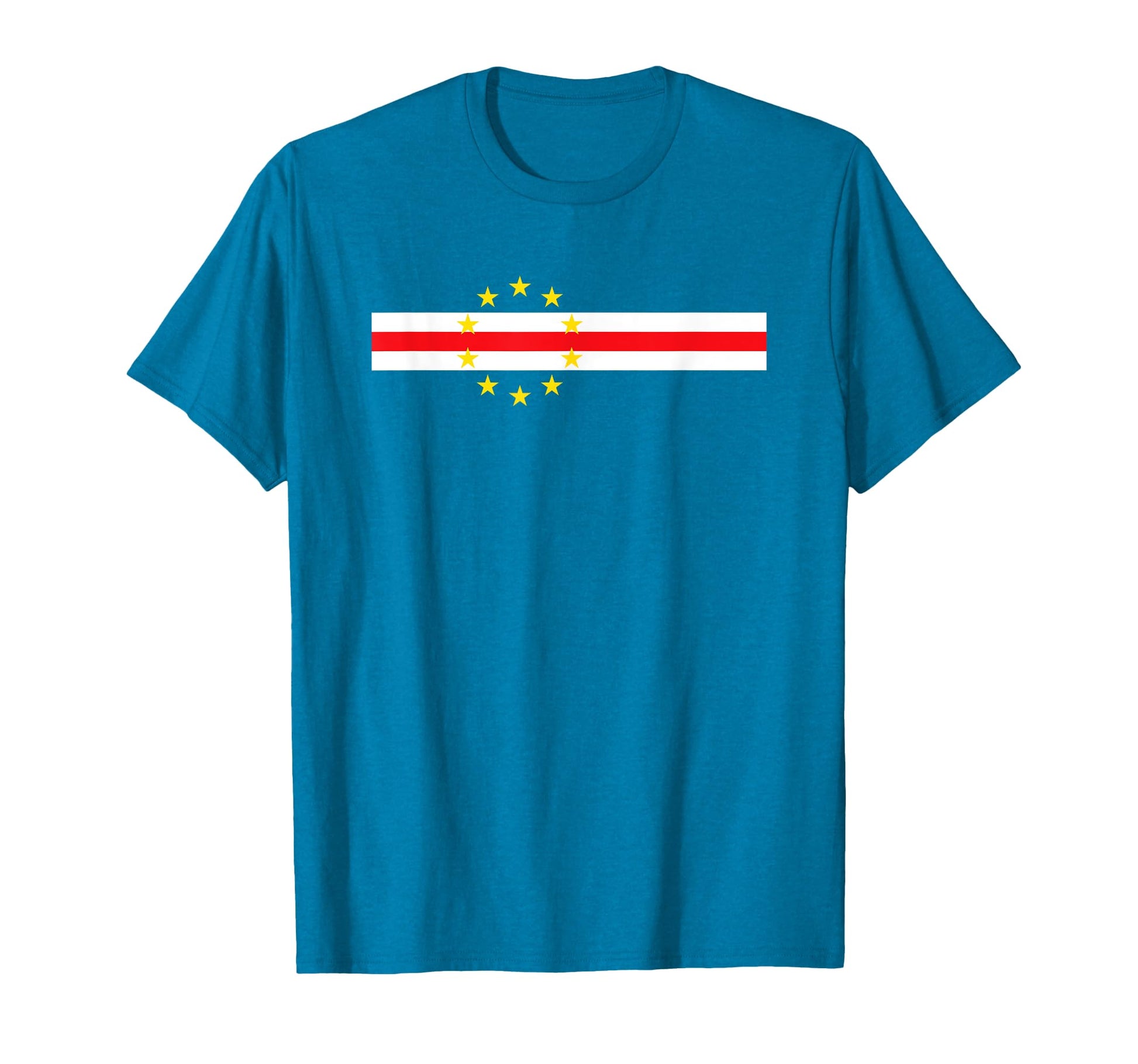 Cape Verde Flag Soccer Football Fan T-Shirt - Aesthetic Graphic Men Women - T-Shirt, Sweatshirt, Hoodie