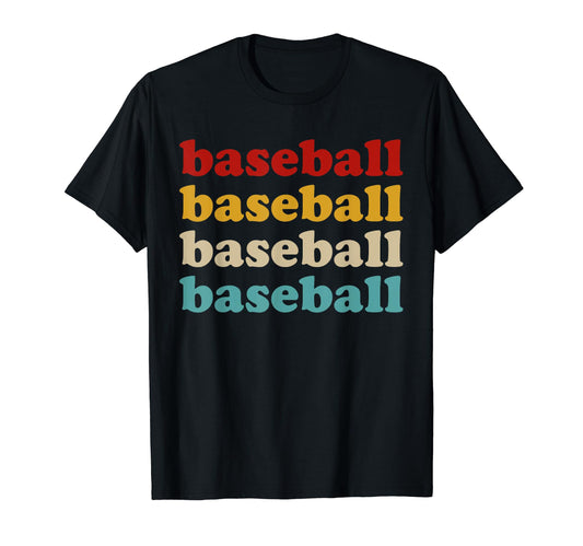Baseball Typography Baseball T-Shirt - Trendy Graphic for Adults - T-Shirt, Sweatshirt, Hoodie