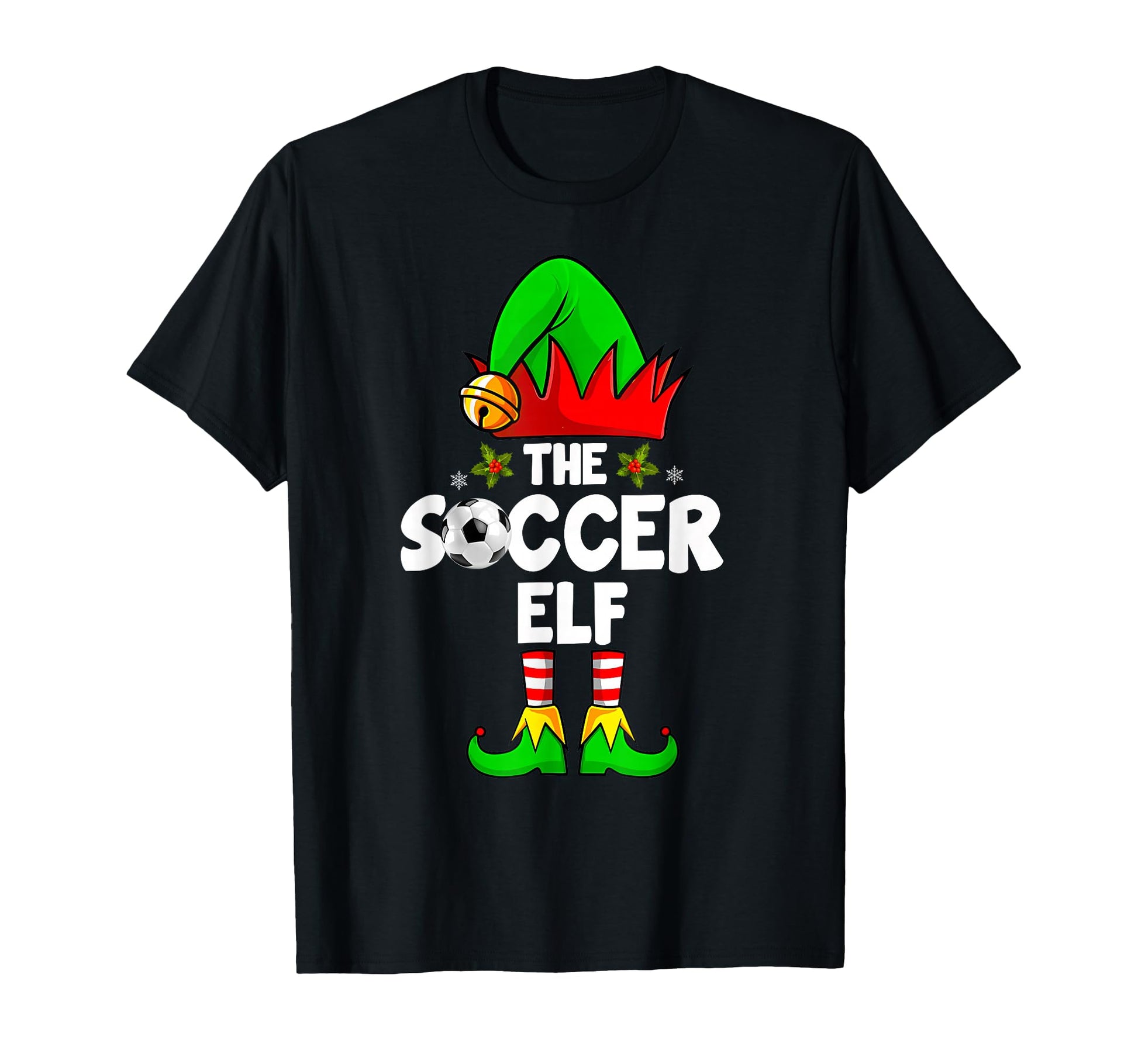 Soccer Elf Family Matching Group Sporty T-Shirt - Graphic Print Unisex - T-Shirt, Sweatshirt, Hoodie