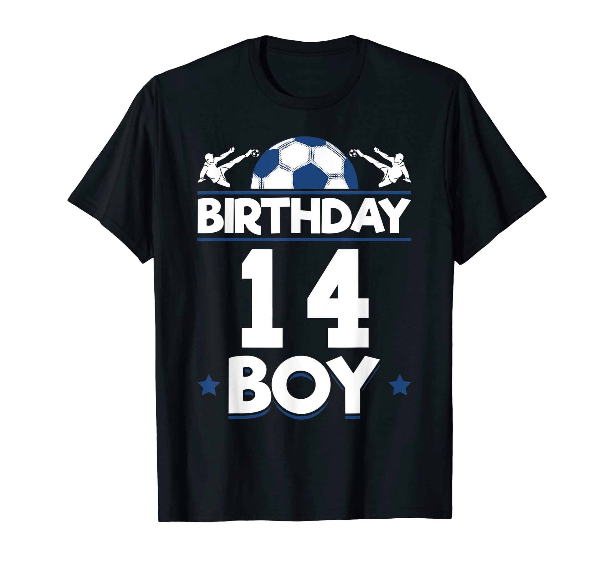 Soccer Birthday 14 Th Birthday T-Shirt - Custom Art Print for Adults - T-Shirt, Sweatshirt, Hoodie