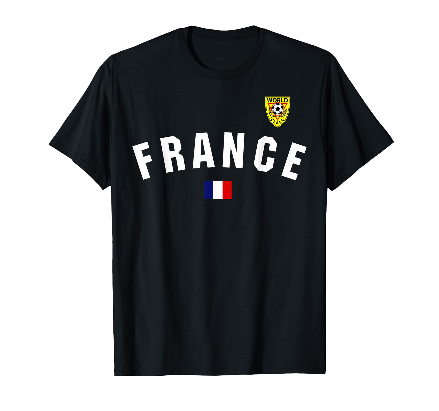 France Flag World Class Soccer Jersey T-Shirt - Trendy Graphic for Adults - T-Shirt, Sweatshirt, Hoodie