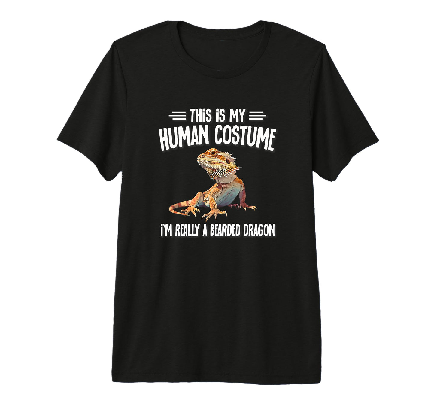 Tiny Dinosaur Human Costume Bearded T-Shirt - Minimalist Print for Adults - T-Shirt, Sweatshirt, Hoodie