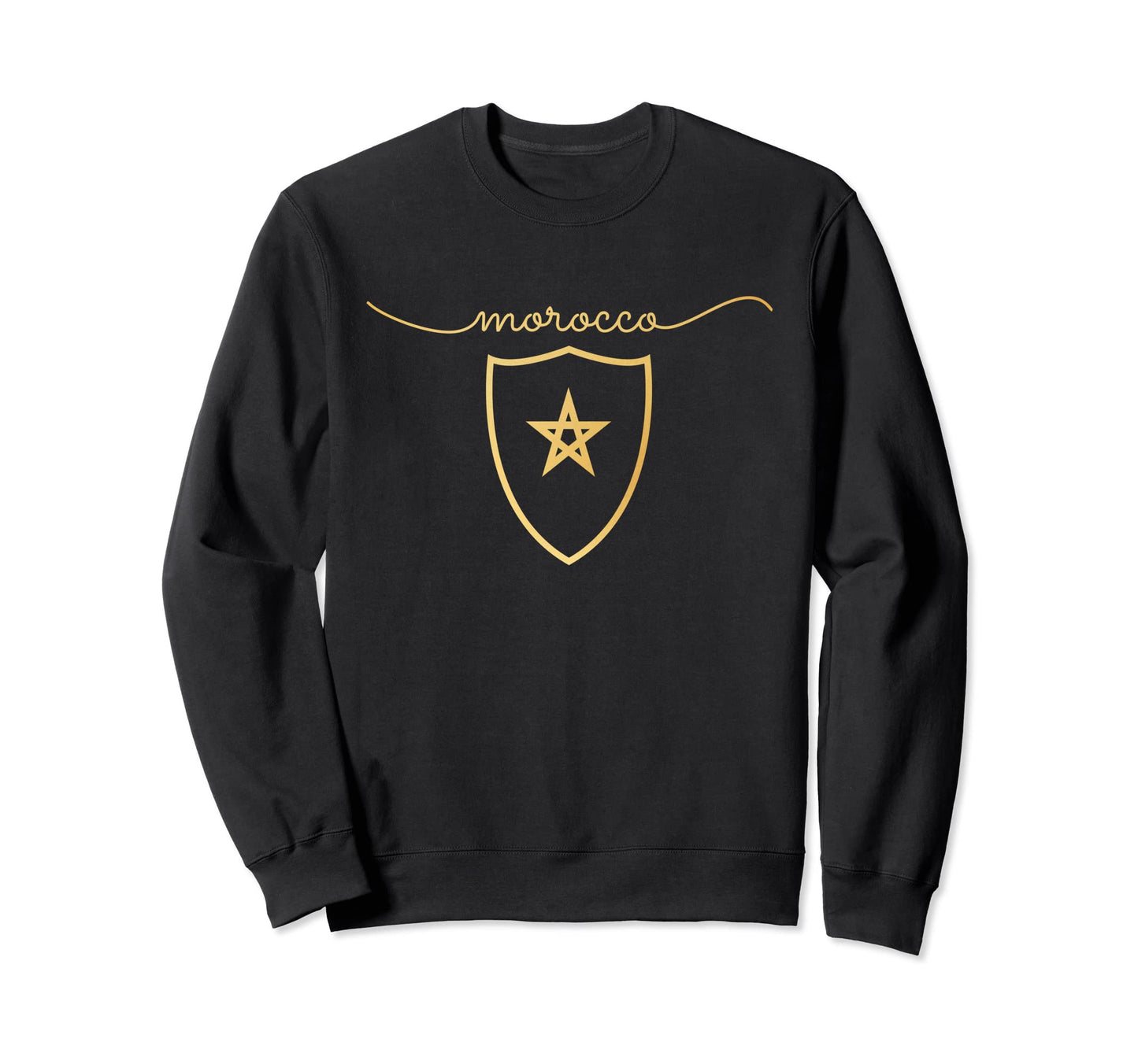 Morocco Flag Moroccan Soccer Morocco Sweatshirt - Graphic Print Unisex - T-Shirt, Sweatshirt, Hoodie