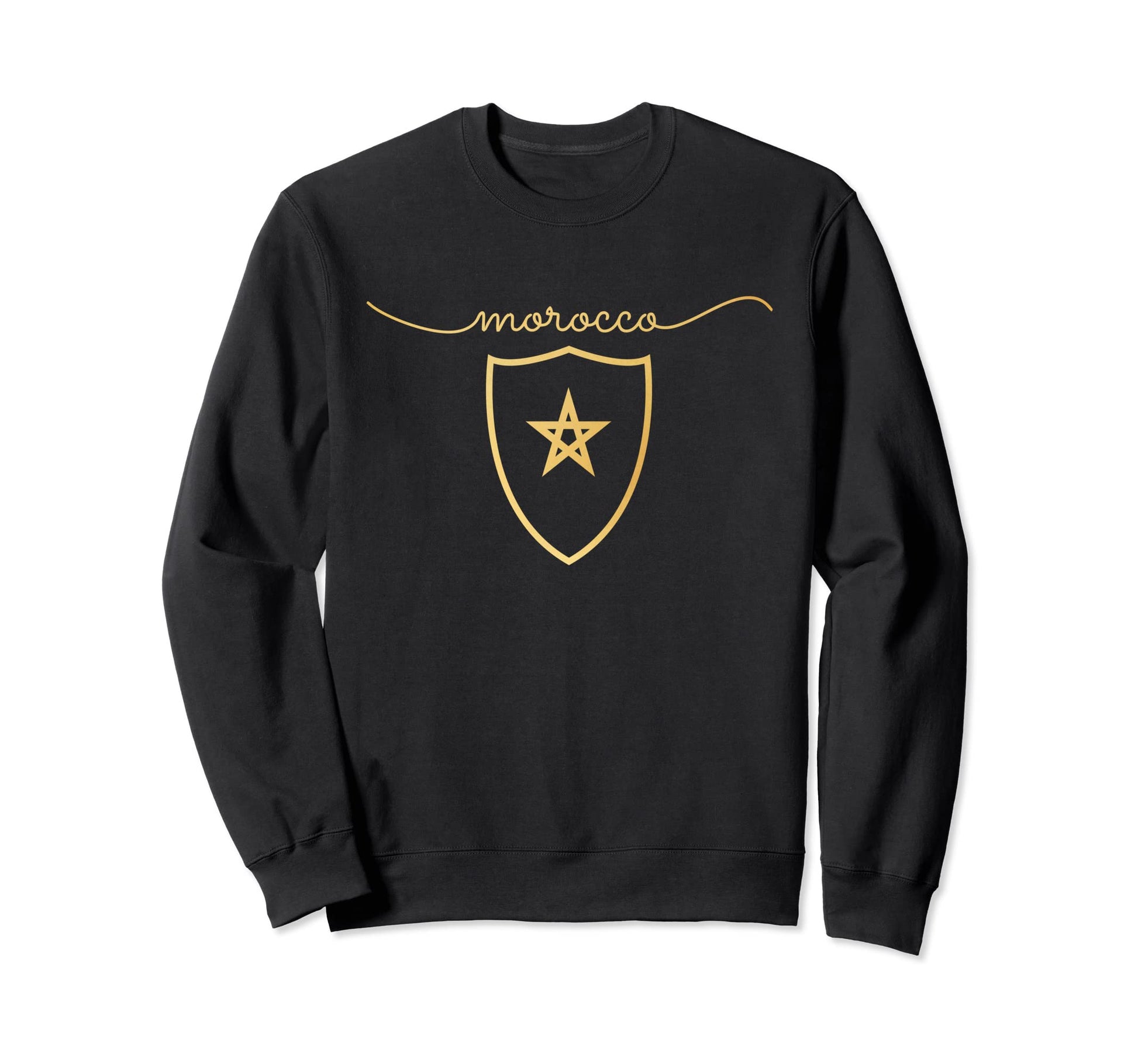 Morocco Flag Moroccan Soccer Morocco Sweatshirt - Graphic Print Unisex - T-Shirt, Sweatshirt, Hoodie