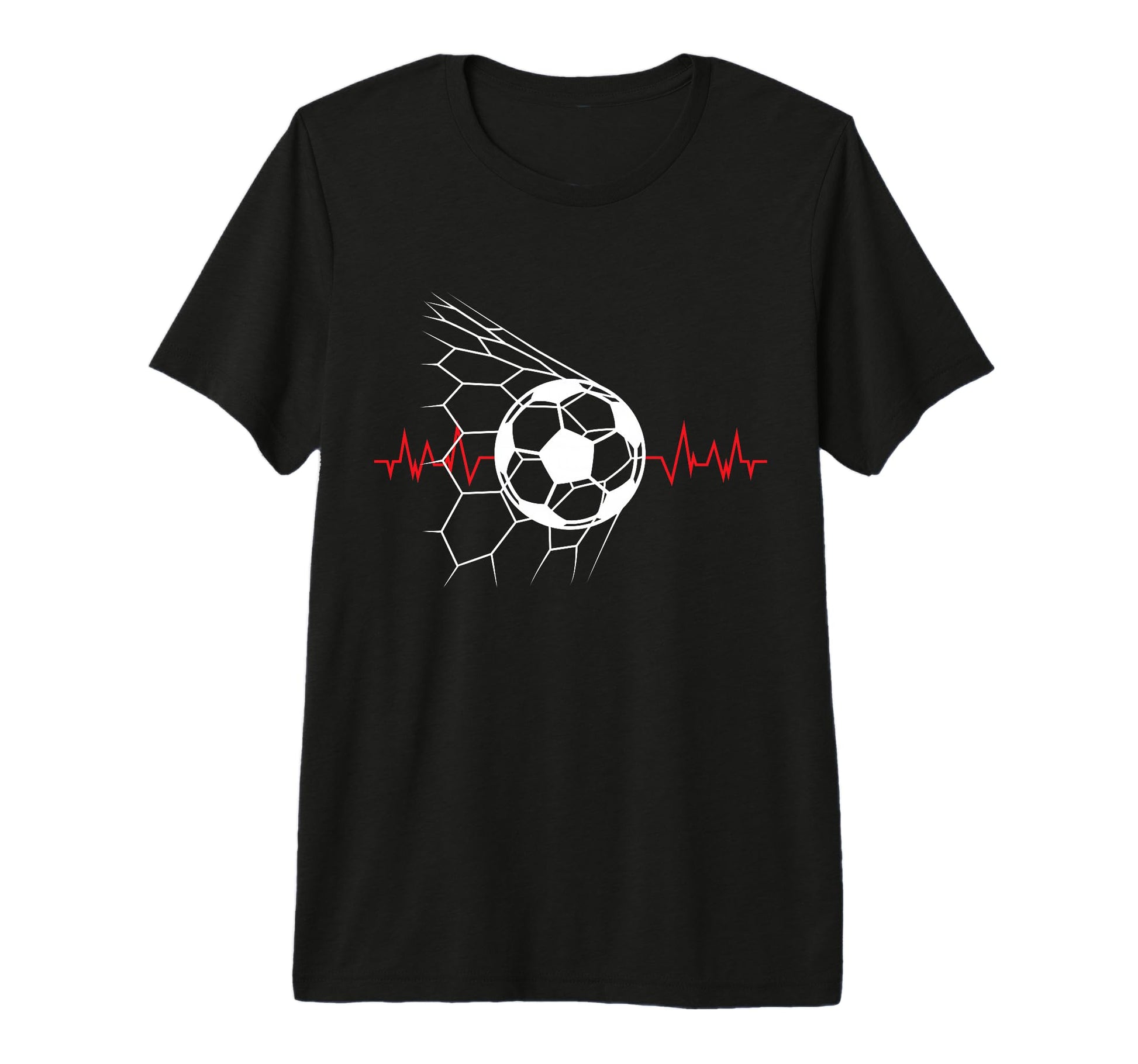 Soccer Ball Heartbeat Players And T-Shirt - Casual Everyday Wear Men Women - T-Shirt, Sweatshirt, Hoodie