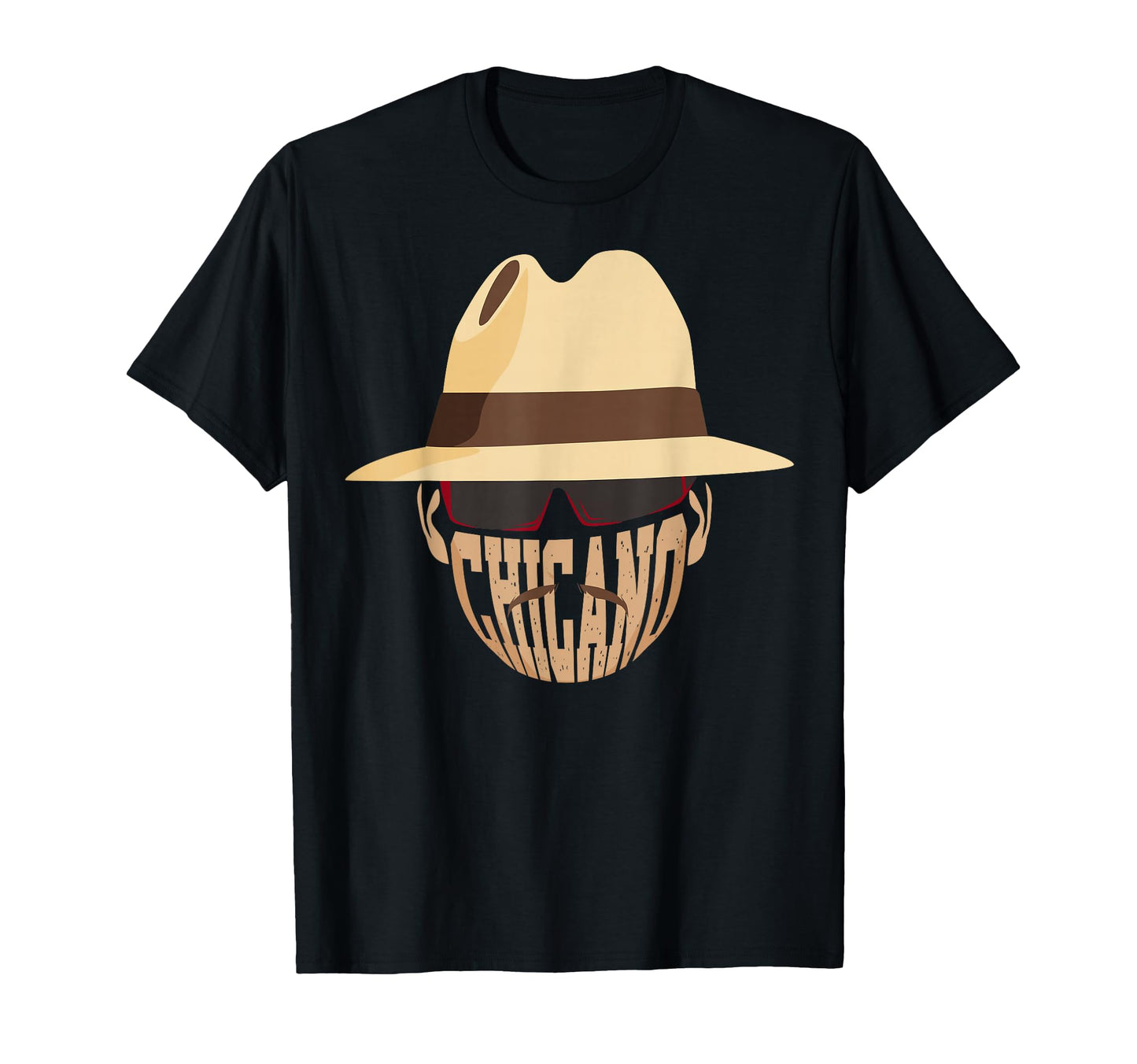 Lowrider Hat Chicano Moustache T-Shirt - Graphic Print Men Women - T-Shirt, Sweatshirt, Hoodie