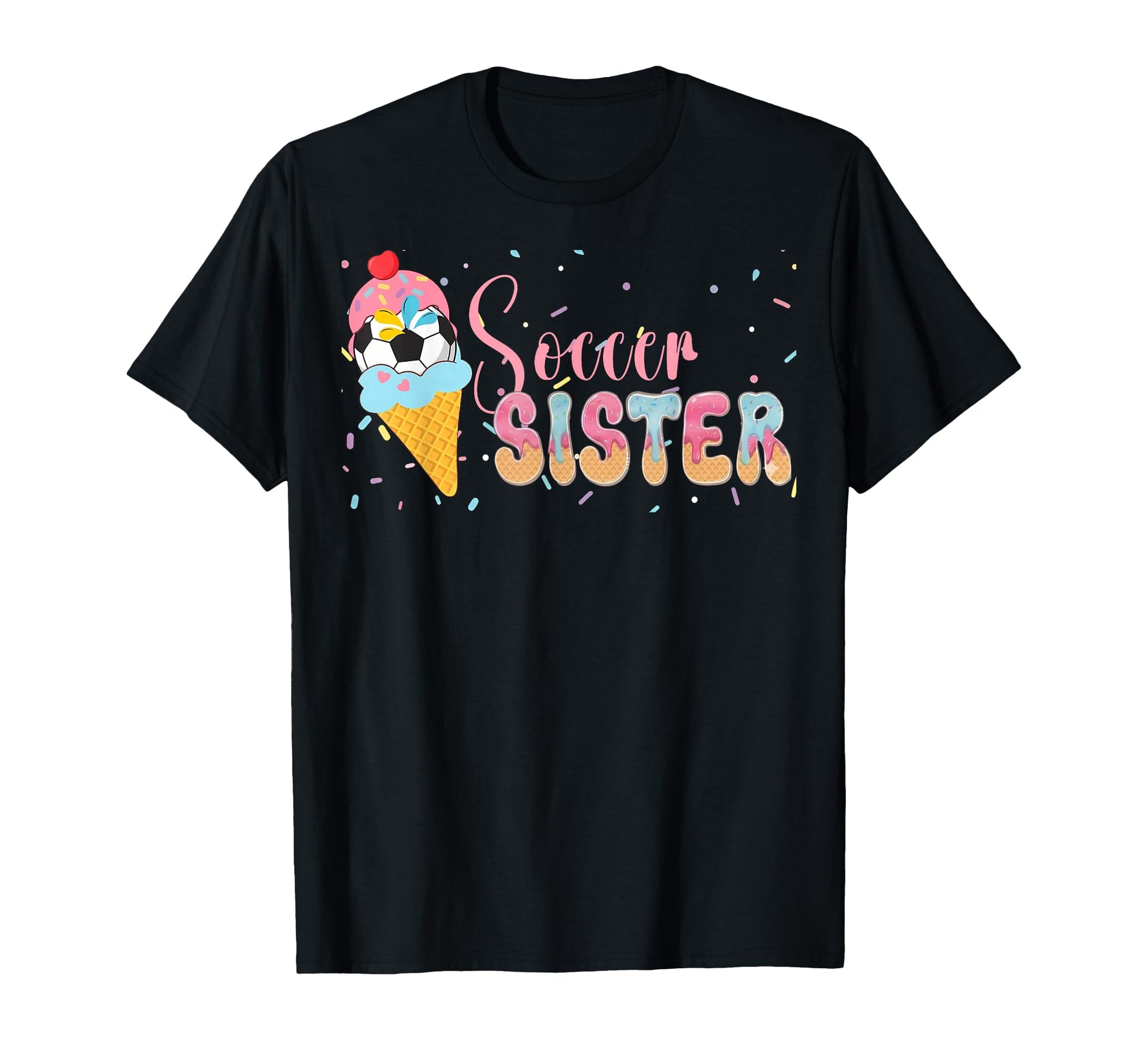 Soccer Sister Ice Cream Soccer Pride T-Shirt - Custom Art Print Unisex - T-Shirt, Sweatshirt, Hoodie