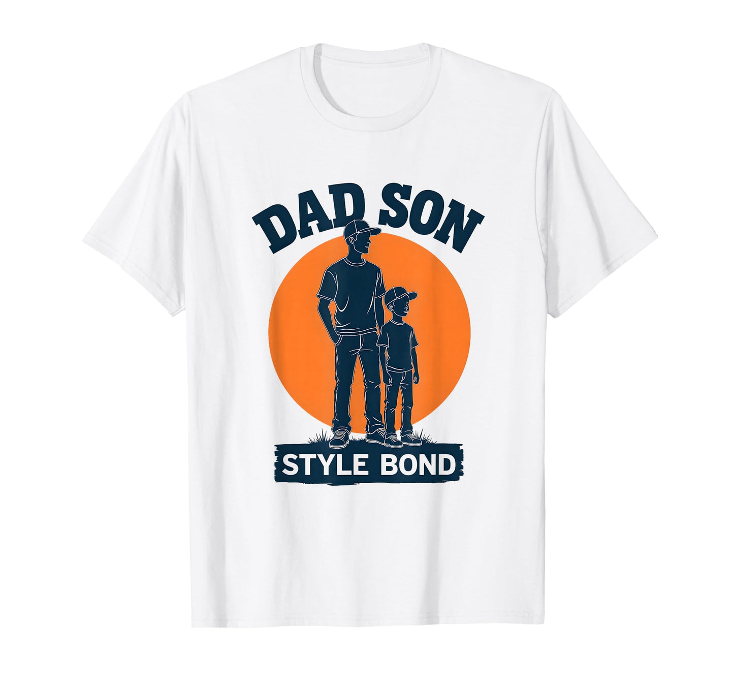 Dad Son Bond Matching T-Shirt - Custom Art Print for Adults - T-Shirt, Sweatshirt, Hoodie