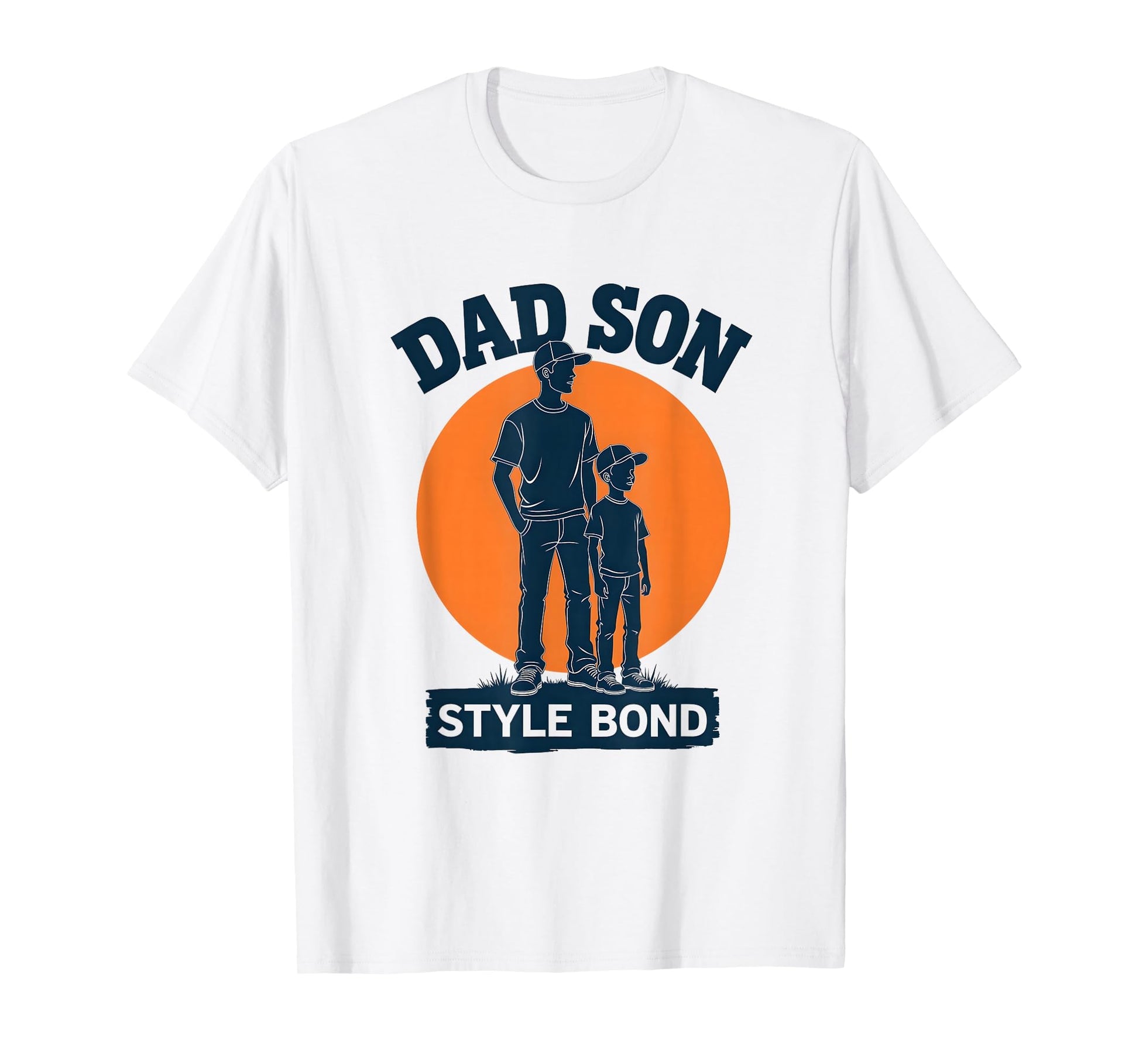 Dad Son Bond Matching T-Shirt - Custom Art Print for Adults - T-Shirt, Sweatshirt, Hoodie