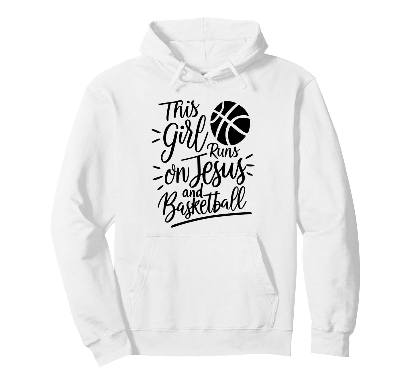 This Runs Jesus Basketball Bible Religion Hoodie - Streetwear Style Unisex - T-Shirt, Sweatshirt, Hoodie