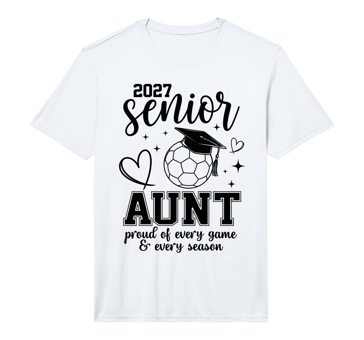2027 Senior Soccer Aunt Proud Family T-Shirt - Streetwear Style for Adults - T-Shirt, Sweatshirt, Hoodie