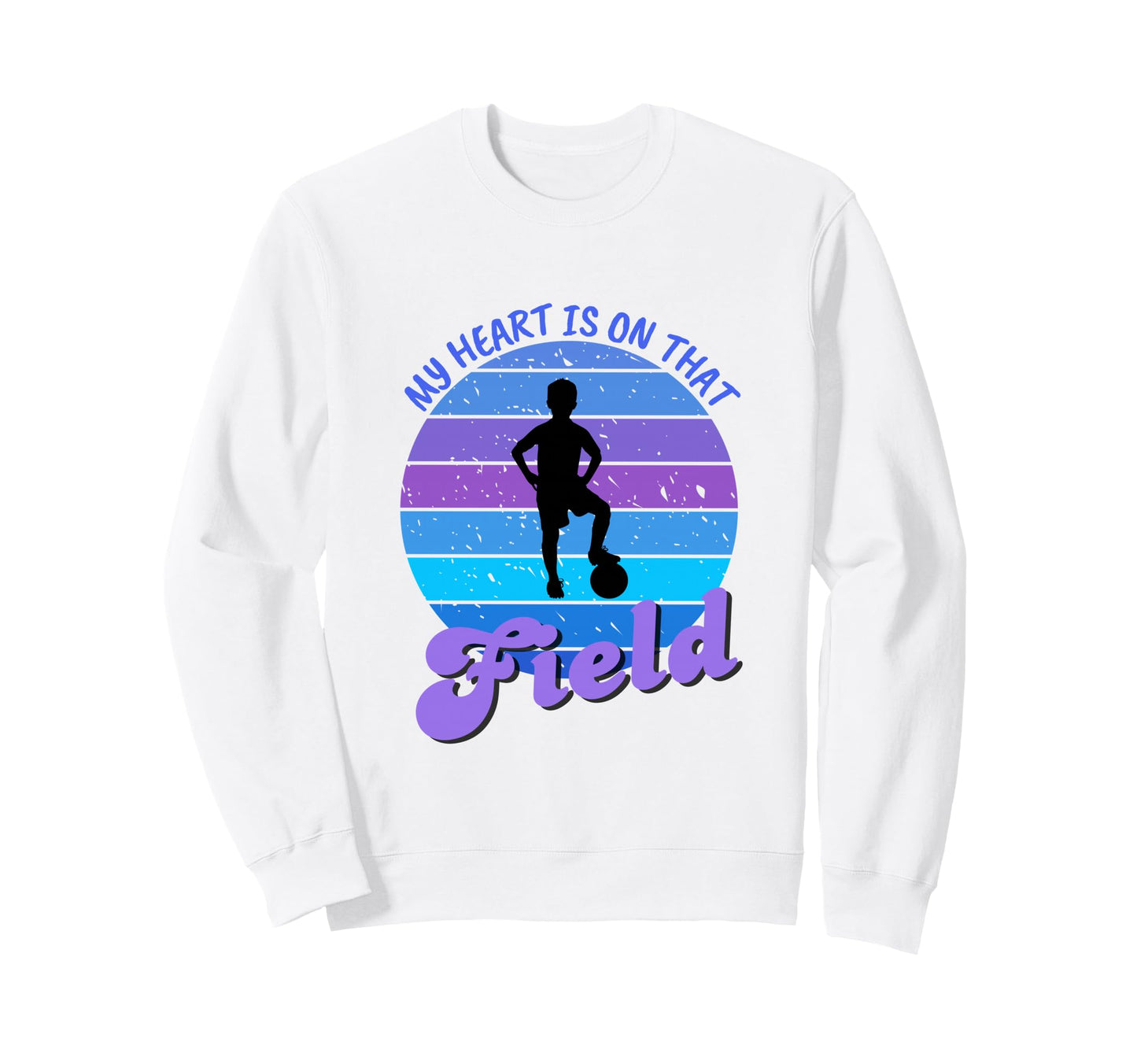 Soccer Mom My Heart Is That Sweatshirt - Casual Everyday Wear for Adults - T-Shirt, Sweatshirt, Hoodie