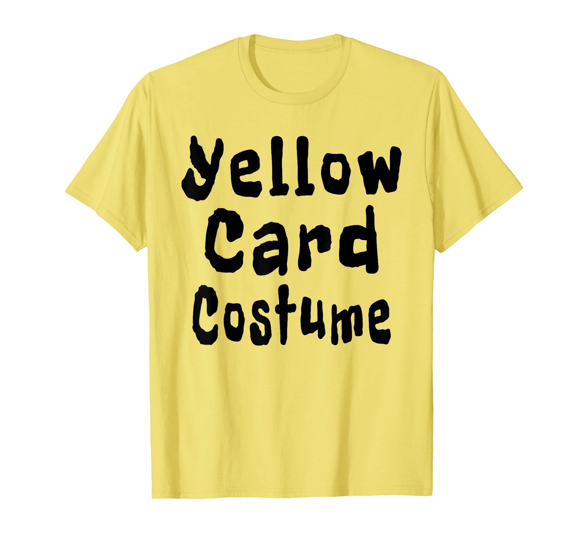 Yellow Card Costume Football Soccer T-Shirt - Trendy Graphic Men Women - T-Shirt, Sweatshirt, Hoodie