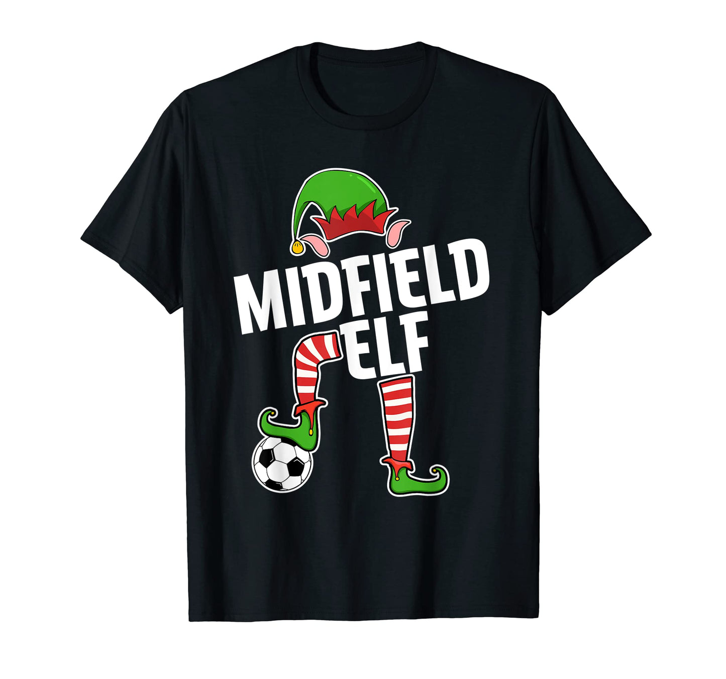 Soccer Elf Midfield Soccer Player Elf T-Shirt - Custom Art Print Men Women - T-Shirt, Sweatshirt, Hoodie