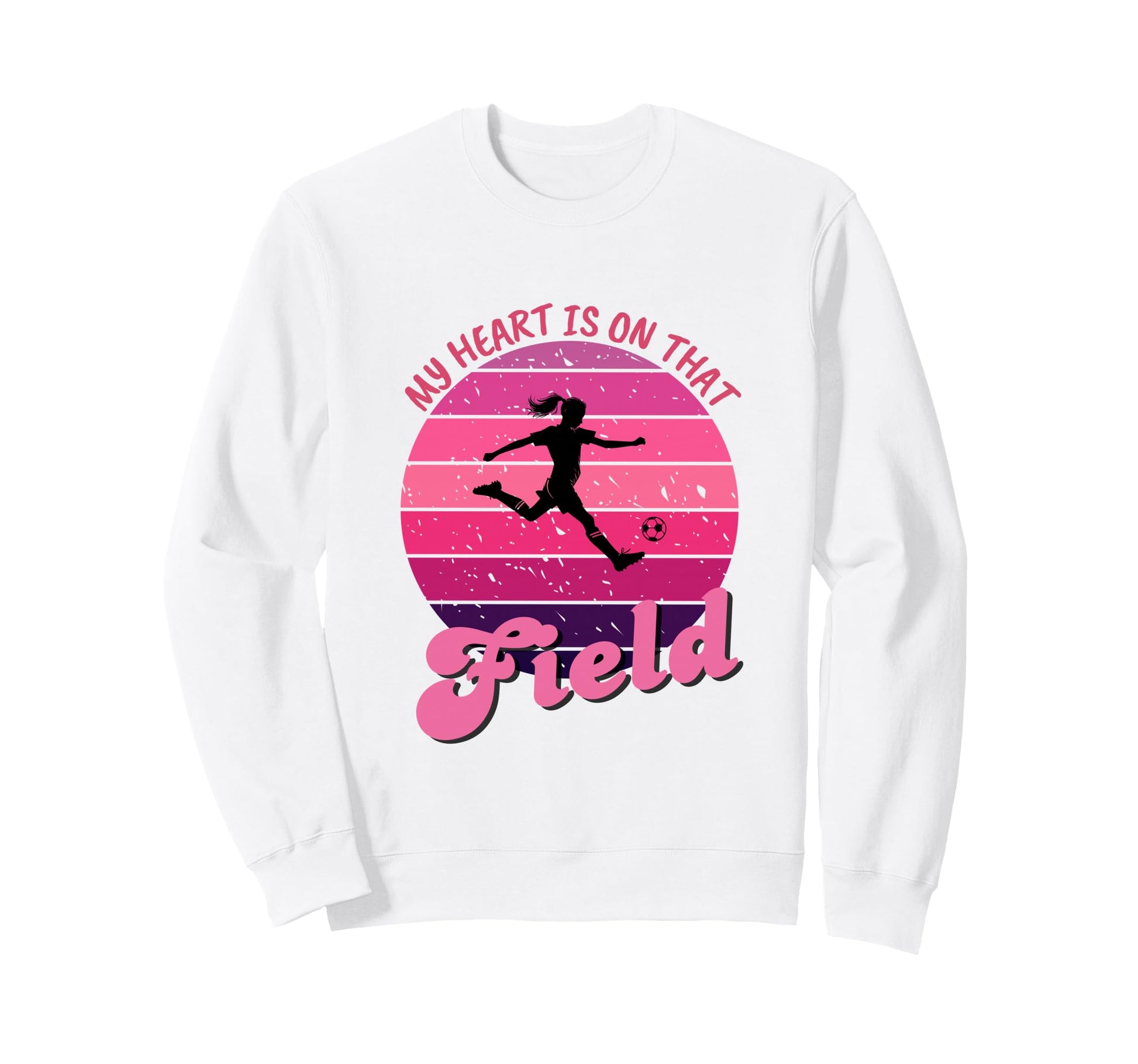 Soccer Mom My Heart Is That Field Sweatshirt - Minimalist Print Men Women - T-Shirt, Sweatshirt, Hoodie
