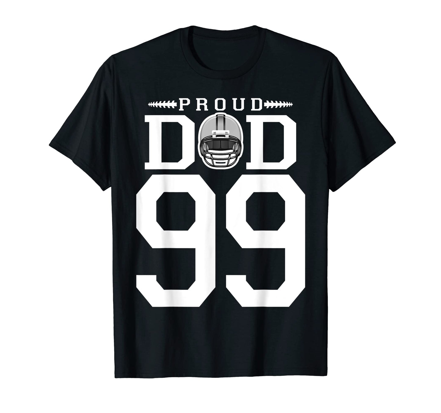 Custom Number 99 Proud Football T-Shirt - Fun Novelty Design for Adults - T-Shirt, Sweatshirt, Hoodie