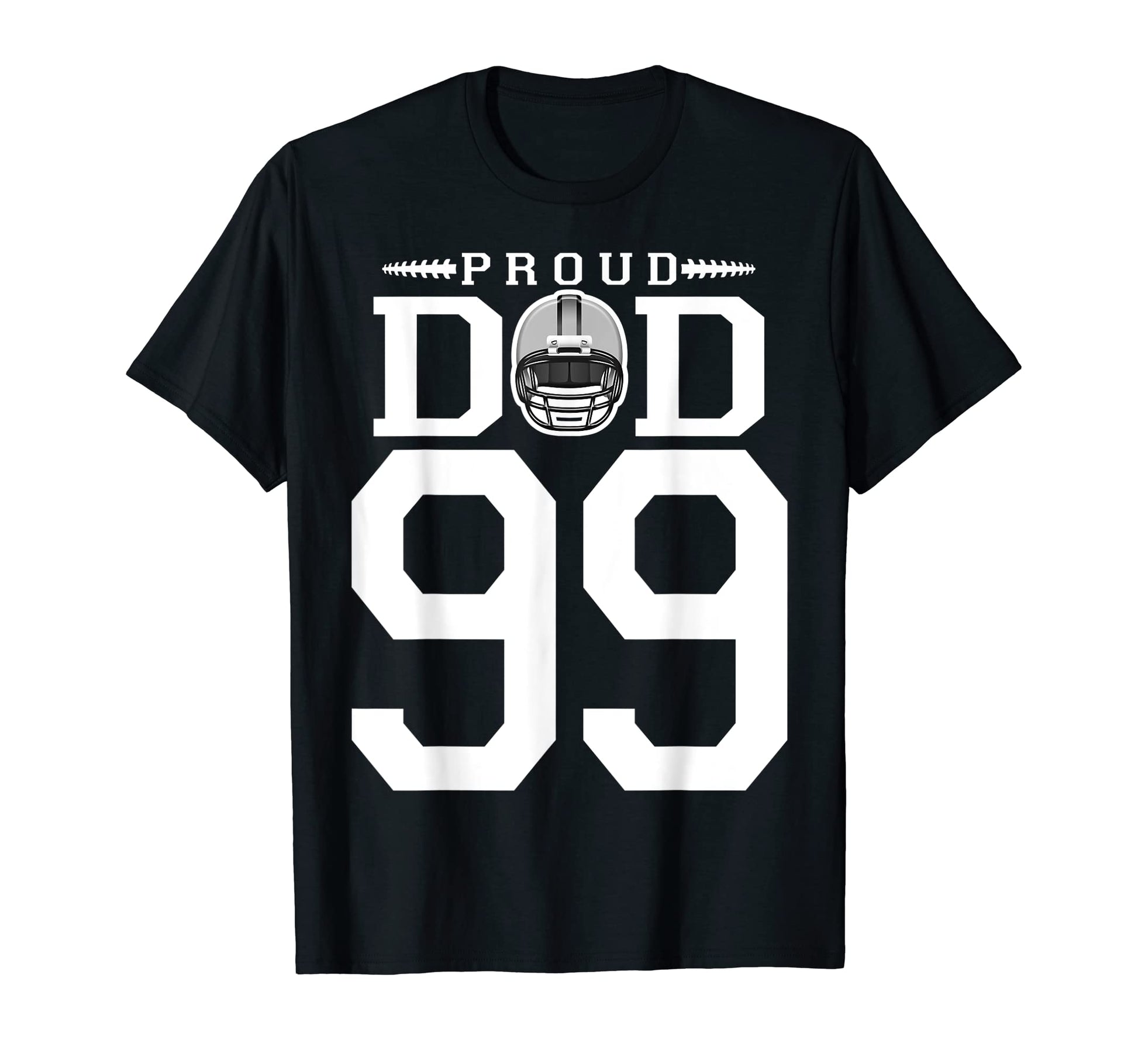 Custom Number 99 Proud Football T-Shirt - Fun Novelty Design for Adults - T-Shirt, Sweatshirt, Hoodie