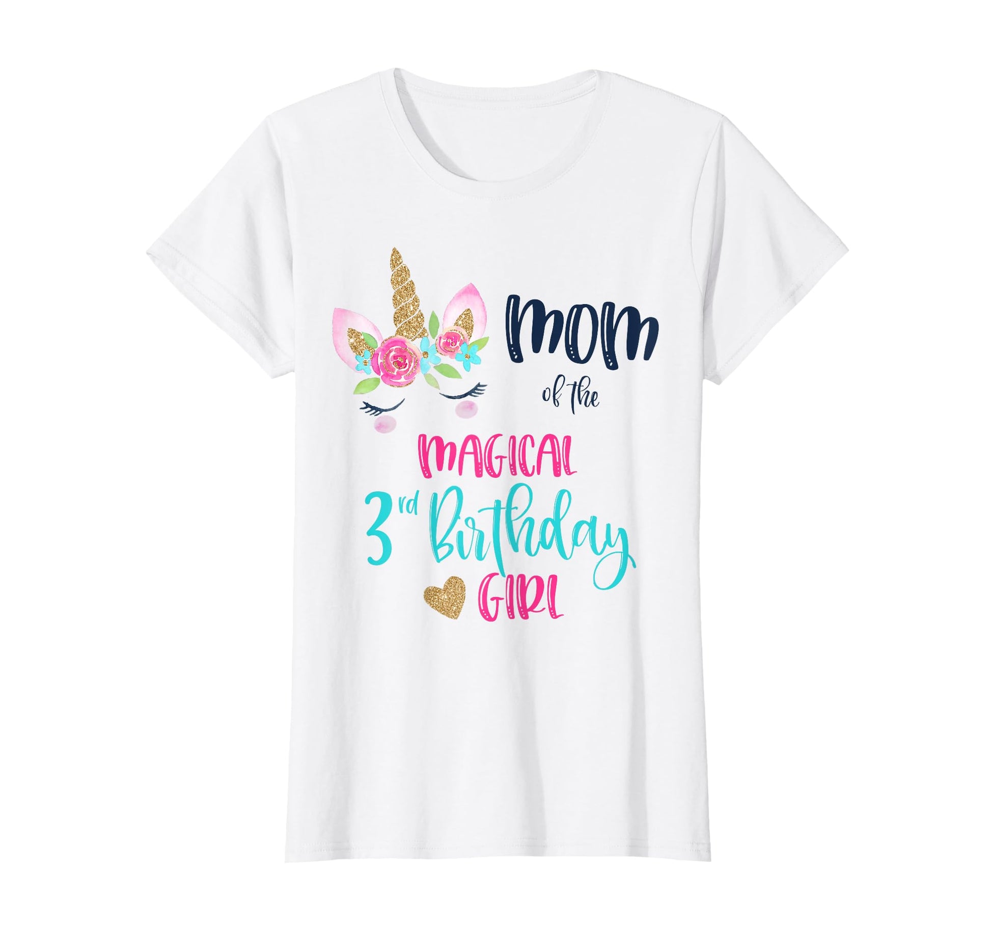 Unicorn Mom 3Rd Birthday Matching T-Shirt - Casual Everyday Wear Men Women - T-Shirt, Sweatshirt, Hoodie