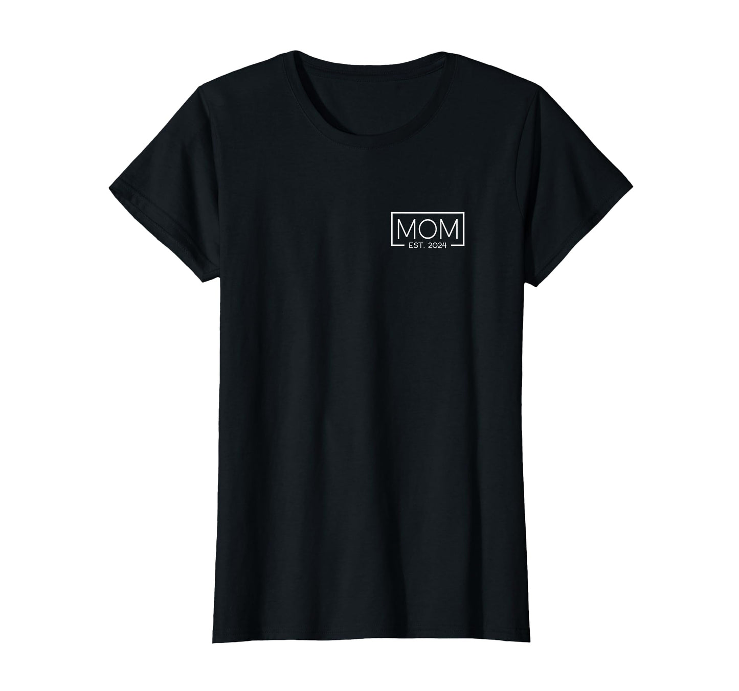 Mom Est 2024 Logo Mother 2024 Mom 2024 T-Shirt - Minimalist Print Men Women - T-Shirt, Sweatshirt, Hoodie