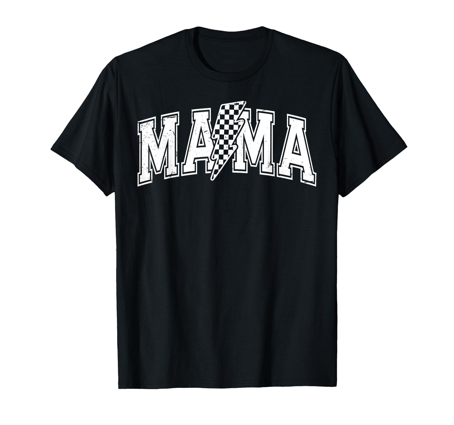 Checkered Mama Black And White T-Shirt - Unique Graphic Men Women - T-Shirt, Sweatshirt, Hoodie