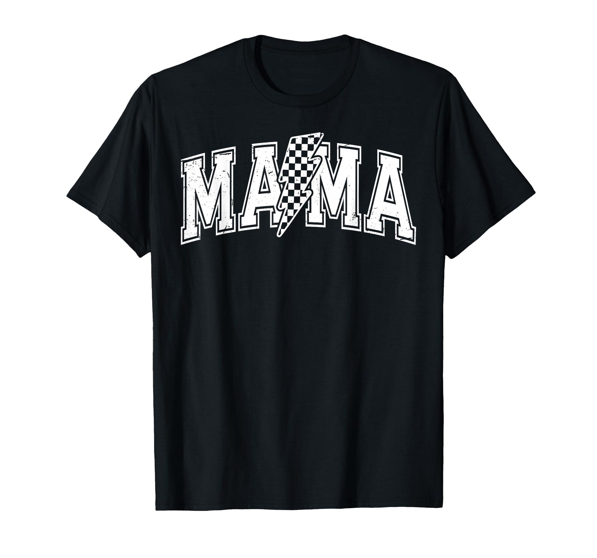 Checkered Mama Black And White T-Shirt - Unique Graphic Men Women - T-Shirt, Sweatshirt, Hoodie
