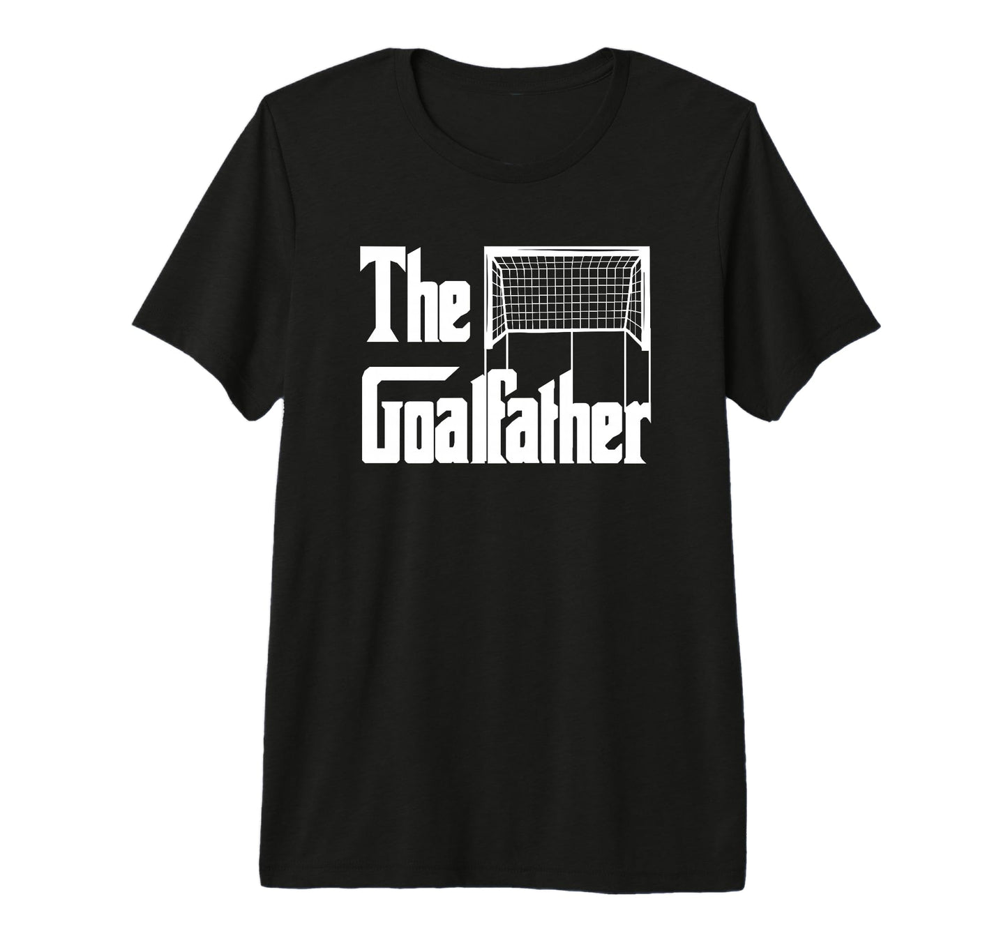 Goalfather Dad Soccer Goalkeeper T-Shirt - Minimalist Print for Adults - T-Shirt, Sweatshirt, Hoodie