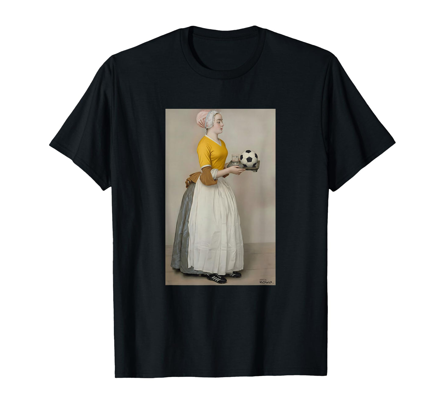 Serving Football Yellow Soccer Outfit T-Shirt - Minimalist Print Unisex - T-Shirt, Sweatshirt, Hoodie