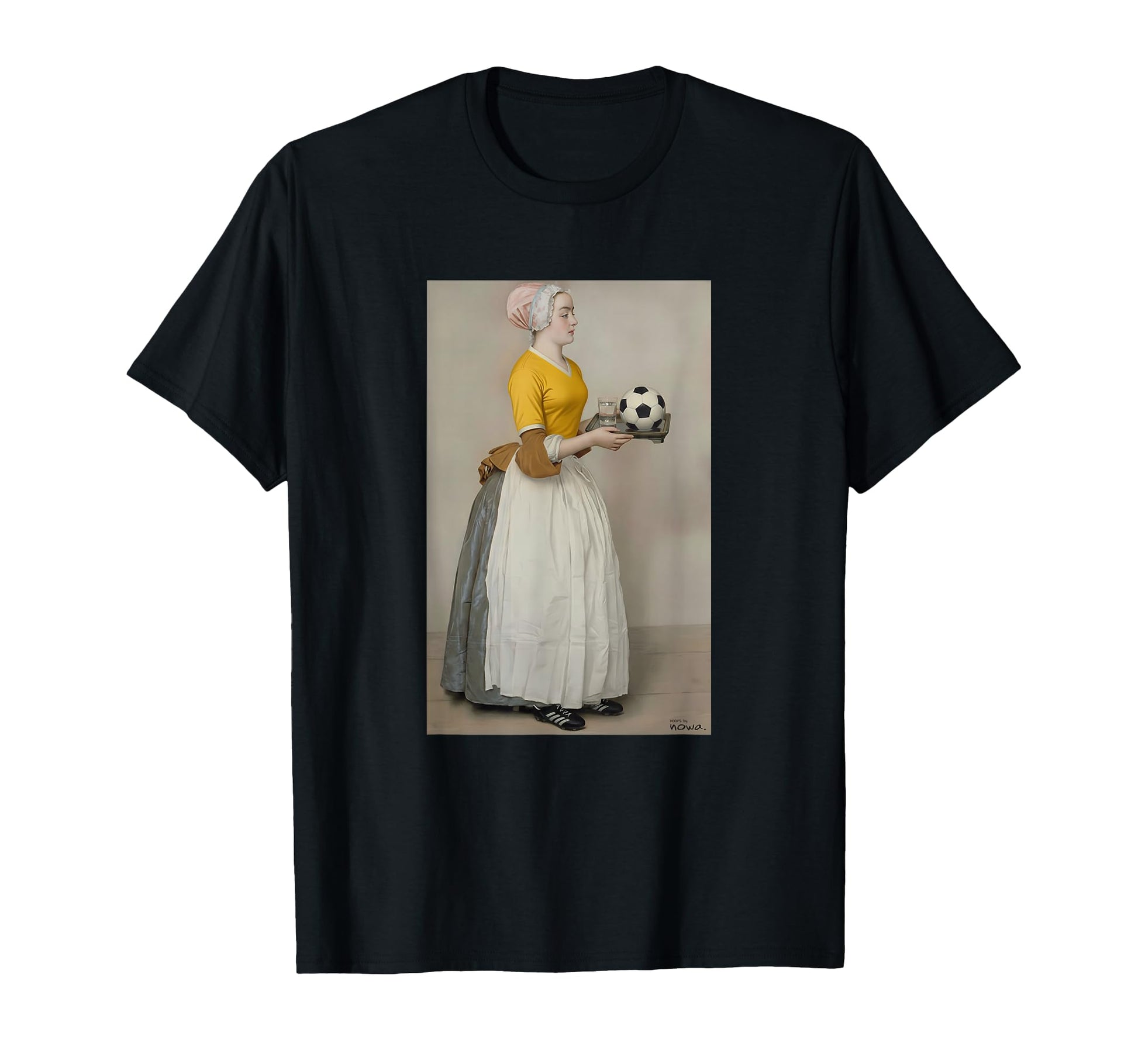 Serving Football Yellow Soccer Outfit T-Shirt - Minimalist Print Unisex - T-Shirt, Sweatshirt, Hoodie