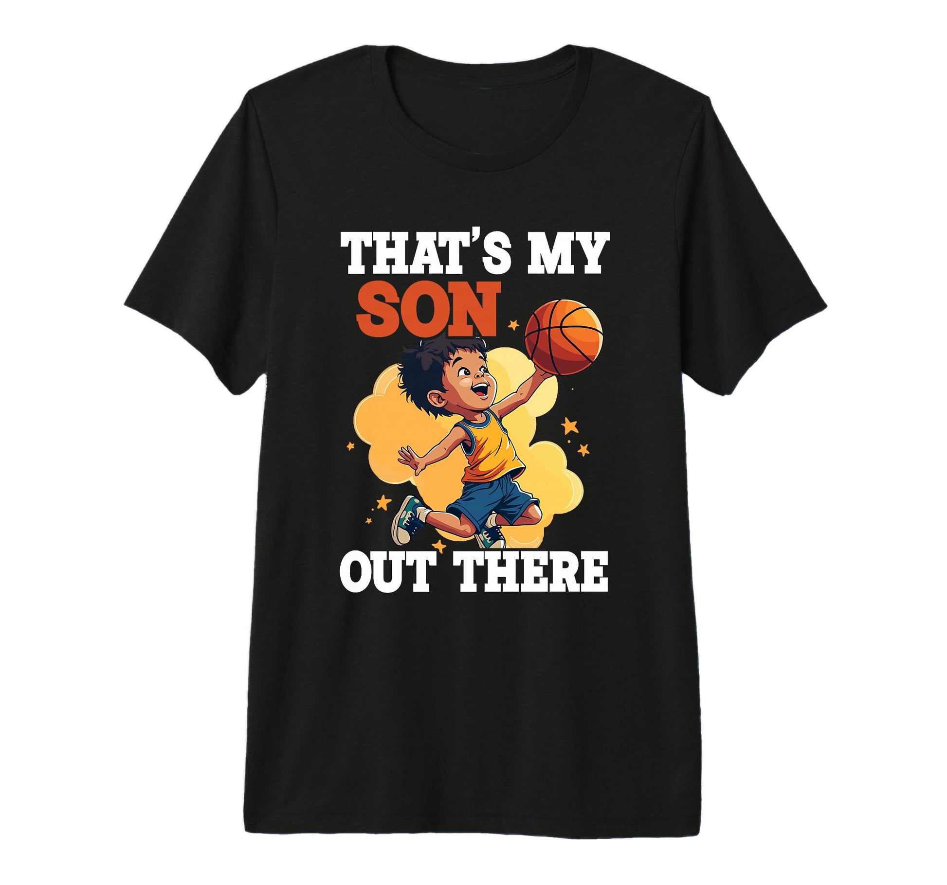 Fathers Day Basketball Dad Game T-Shirt - Fun Novelty Design for Adults - T-Shirt, Sweatshirt, Hoodie
