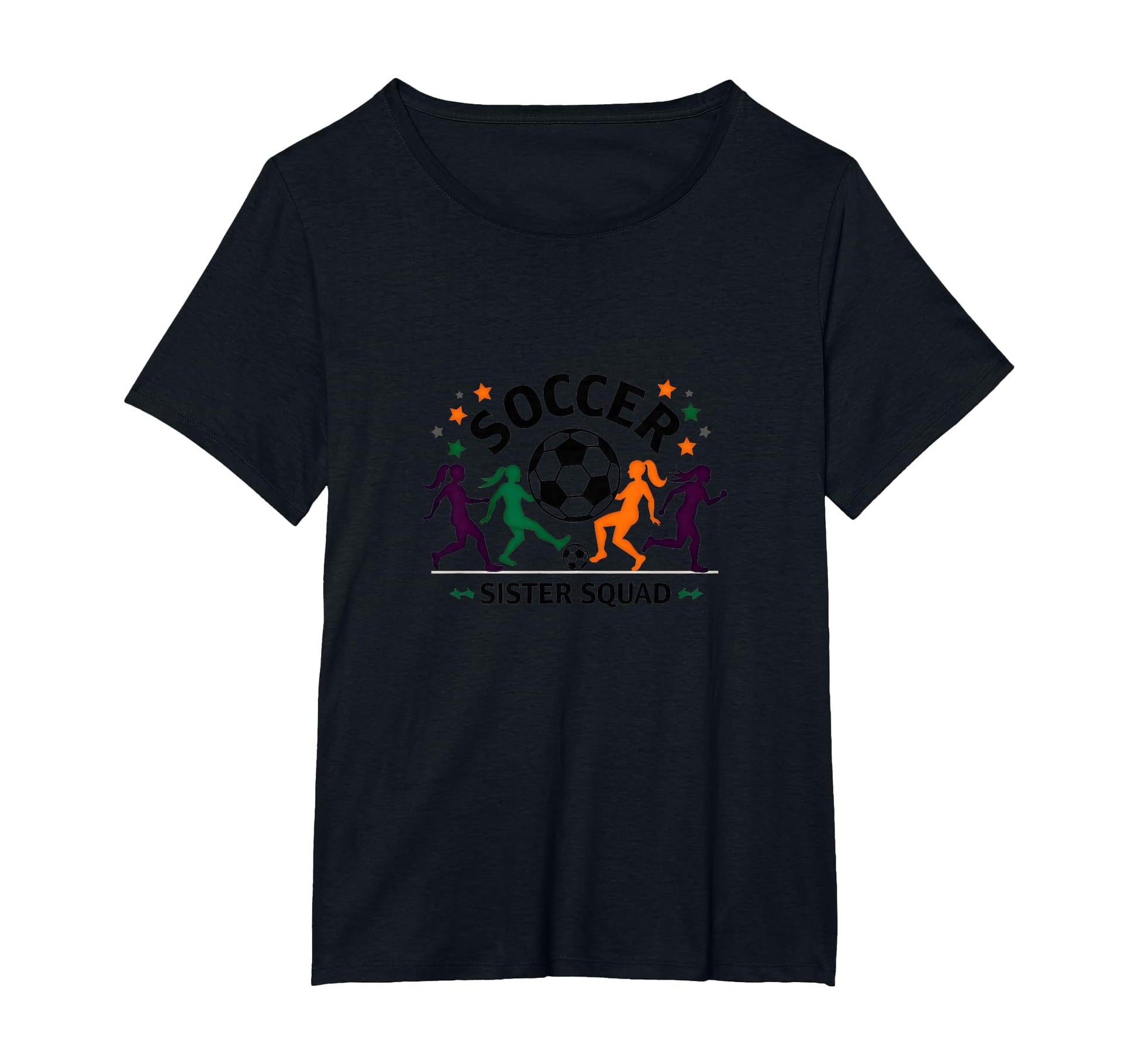 Soccer Sister Squad Team Spirit T-Shirt - Custom Art Print for Adults - T-Shirt, Sweatshirt, Hoodie