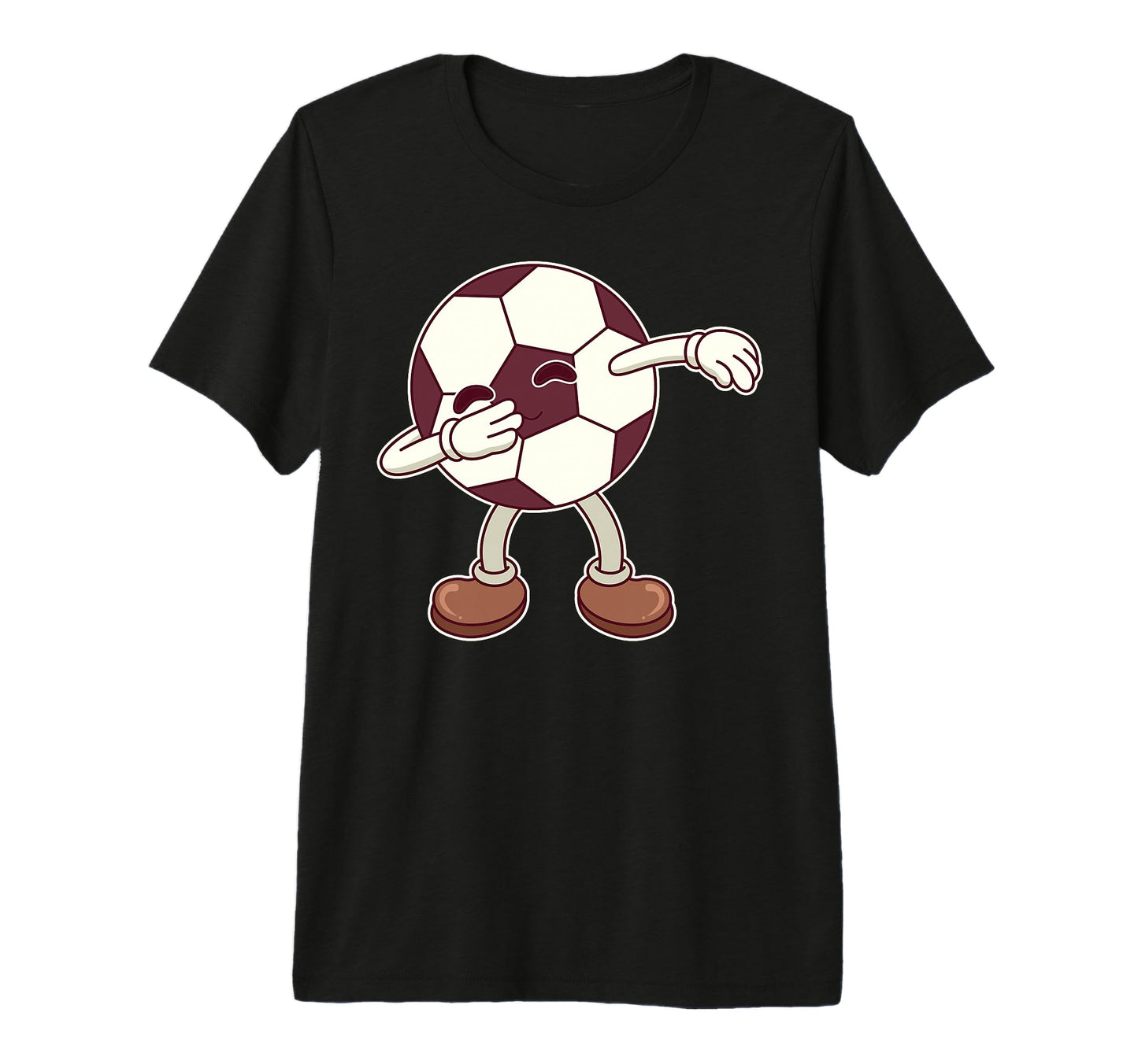 Kawaii Dabbing Soccer Ball Soccer Player T-Shirt - Custom Art Print Unisex - T-Shirt, Sweatshirt, Hoodie