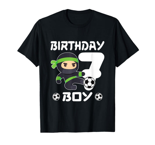 7Th Birthday Soccer Seven 7 Year Old T-Shirt - Trendy Graphic for Adults - T-Shirt, Sweatshirt, Hoodie