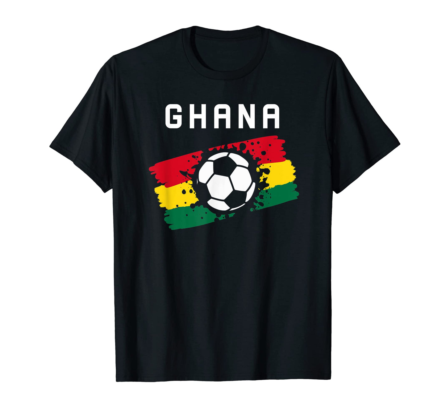Ghana Football Flag Ghanaian Soccer T-Shirt - Trendy Graphic for Adults - T-Shirt, Sweatshirt, Hoodie